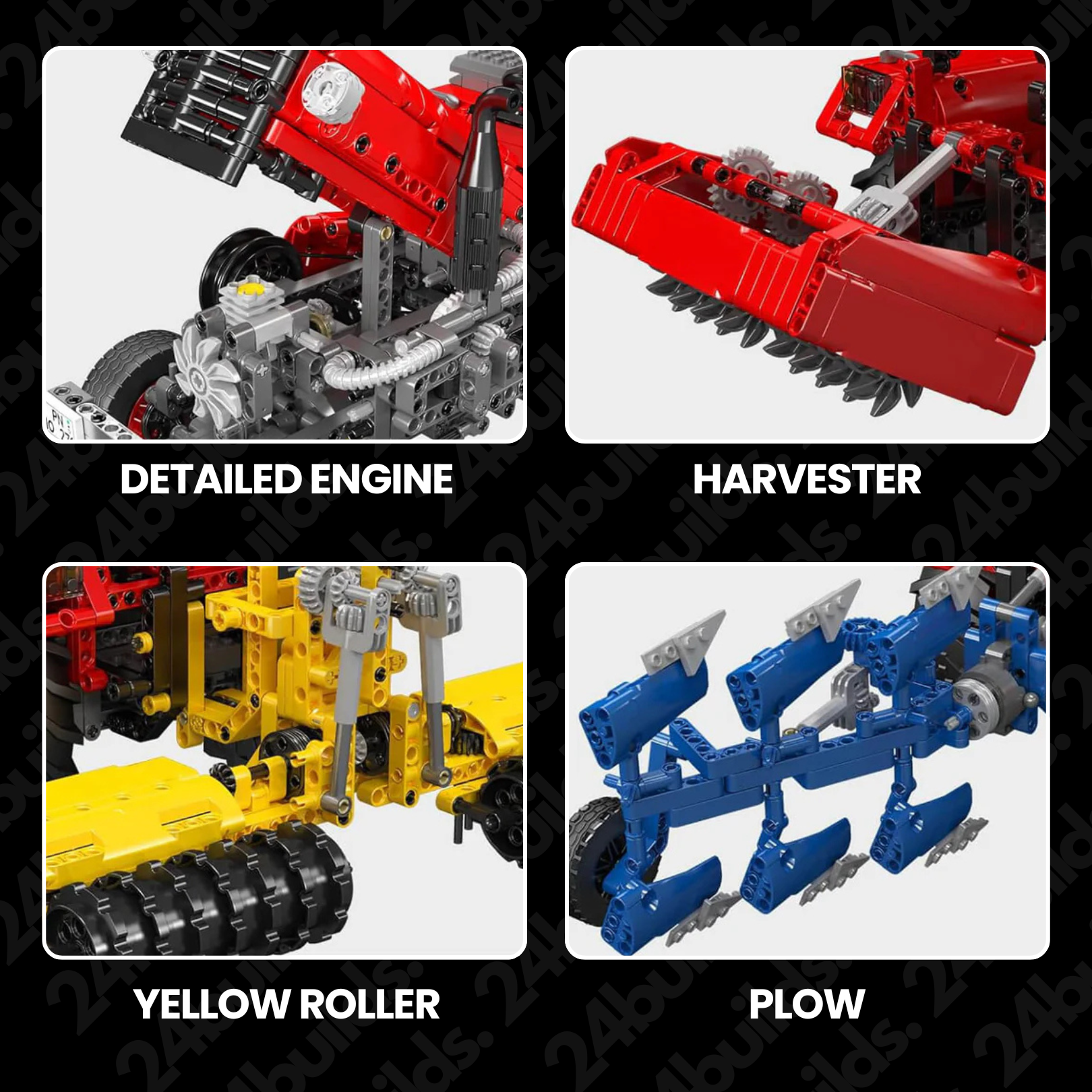 Remote Controlled Classic Tractor | 1856pcs