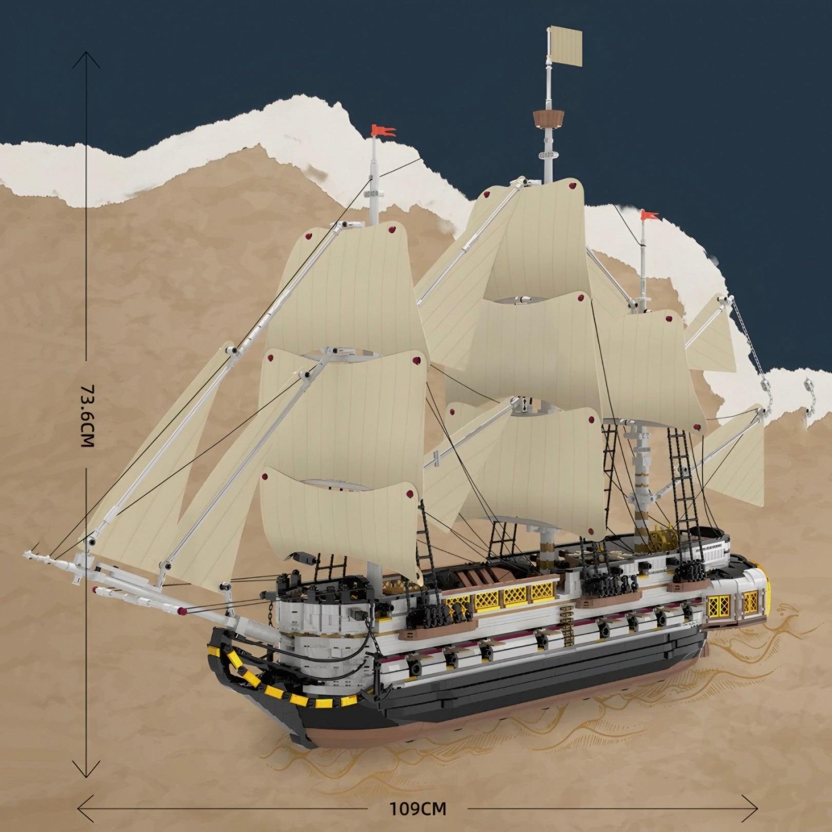 Endeavor Explorer Ship | 3556pcs