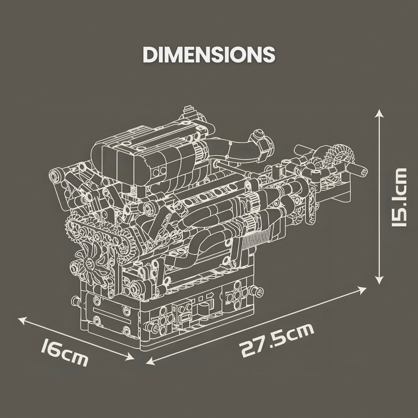 6.5L Naturally Aspirated V12 British Engine | 976pcs