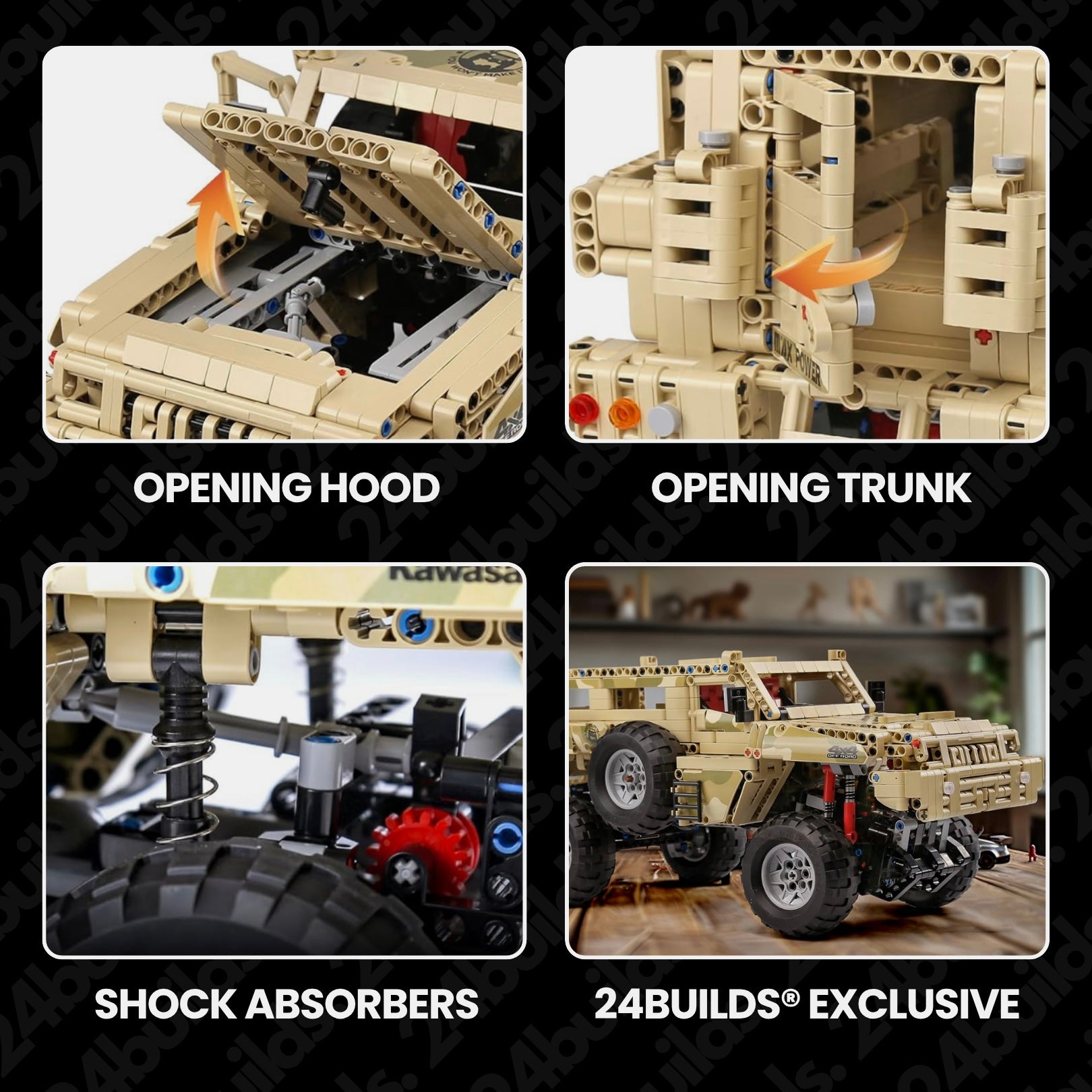Remote Controlled Military 4x4 | 2032pcs