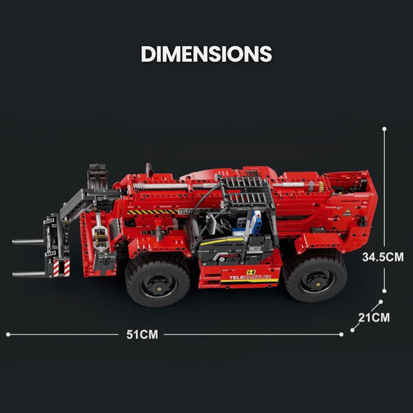 Remote Controlled Telehandler | 2260pcs