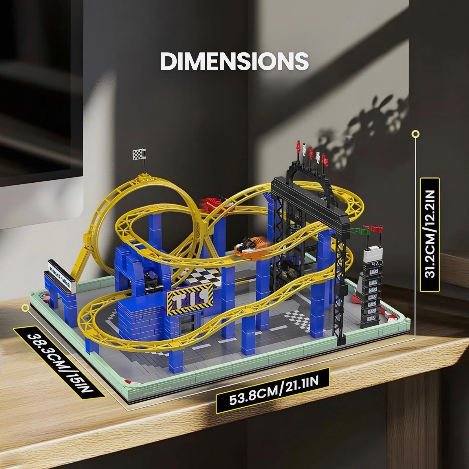 Motorised Roller Coaster | 1708pcs