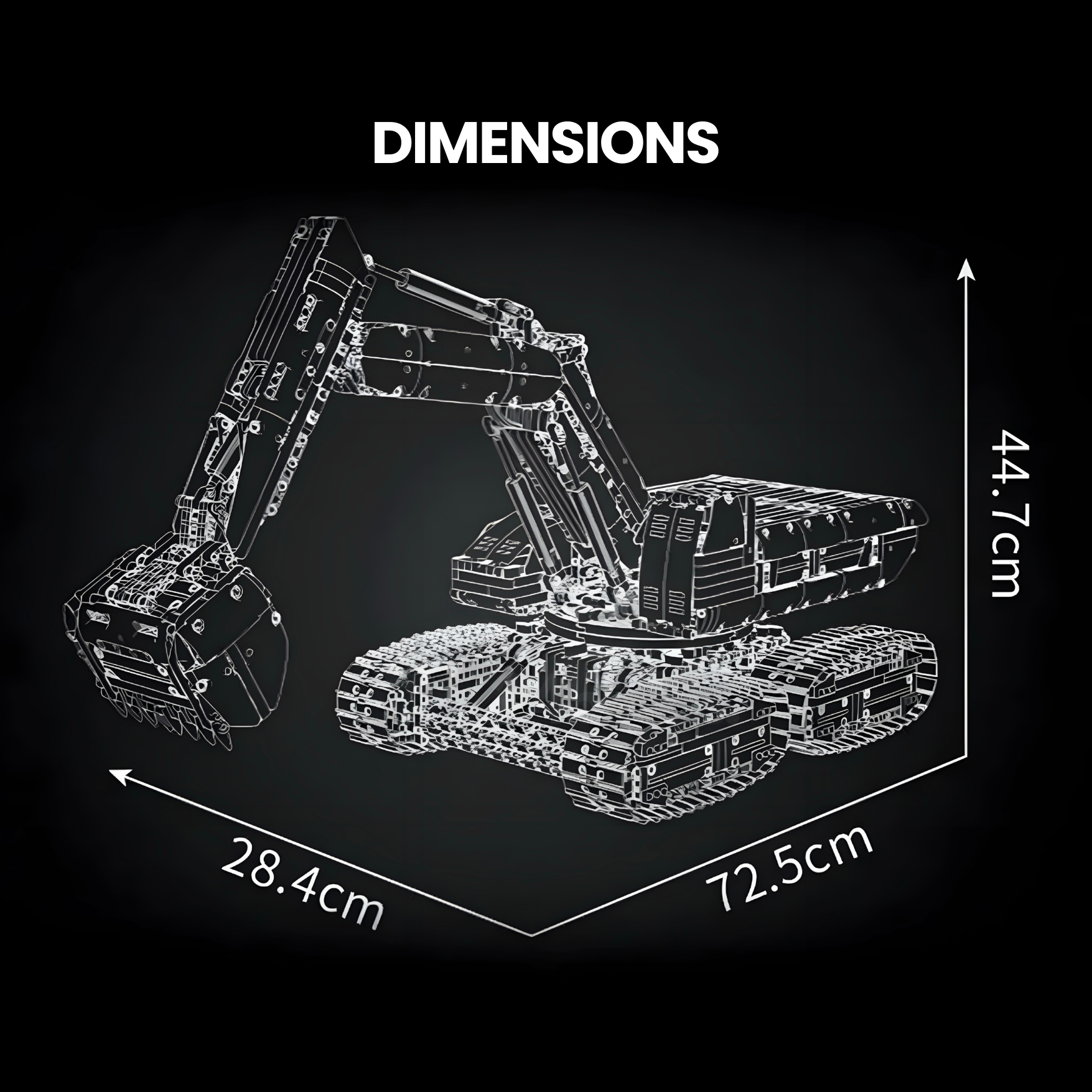 Heavy Duty Crawler Excavator | 3196pcs
