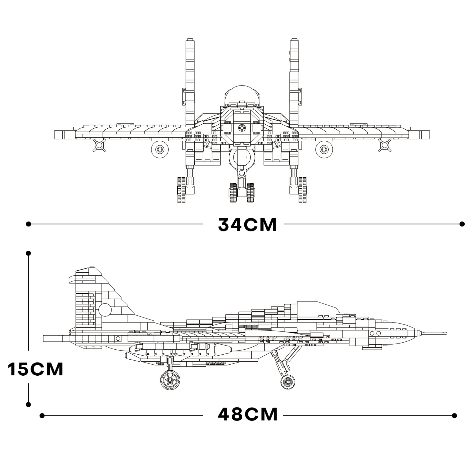 MiG-29 Air Superiority Fighter | 1386pcs