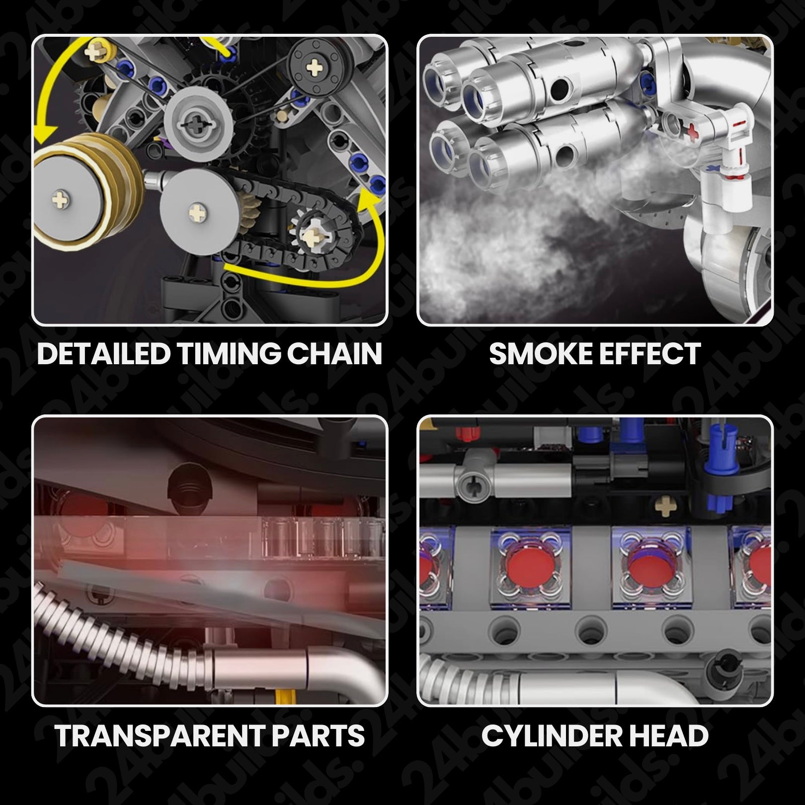 V8 Rear Supercar Powertrain | 1394pcs