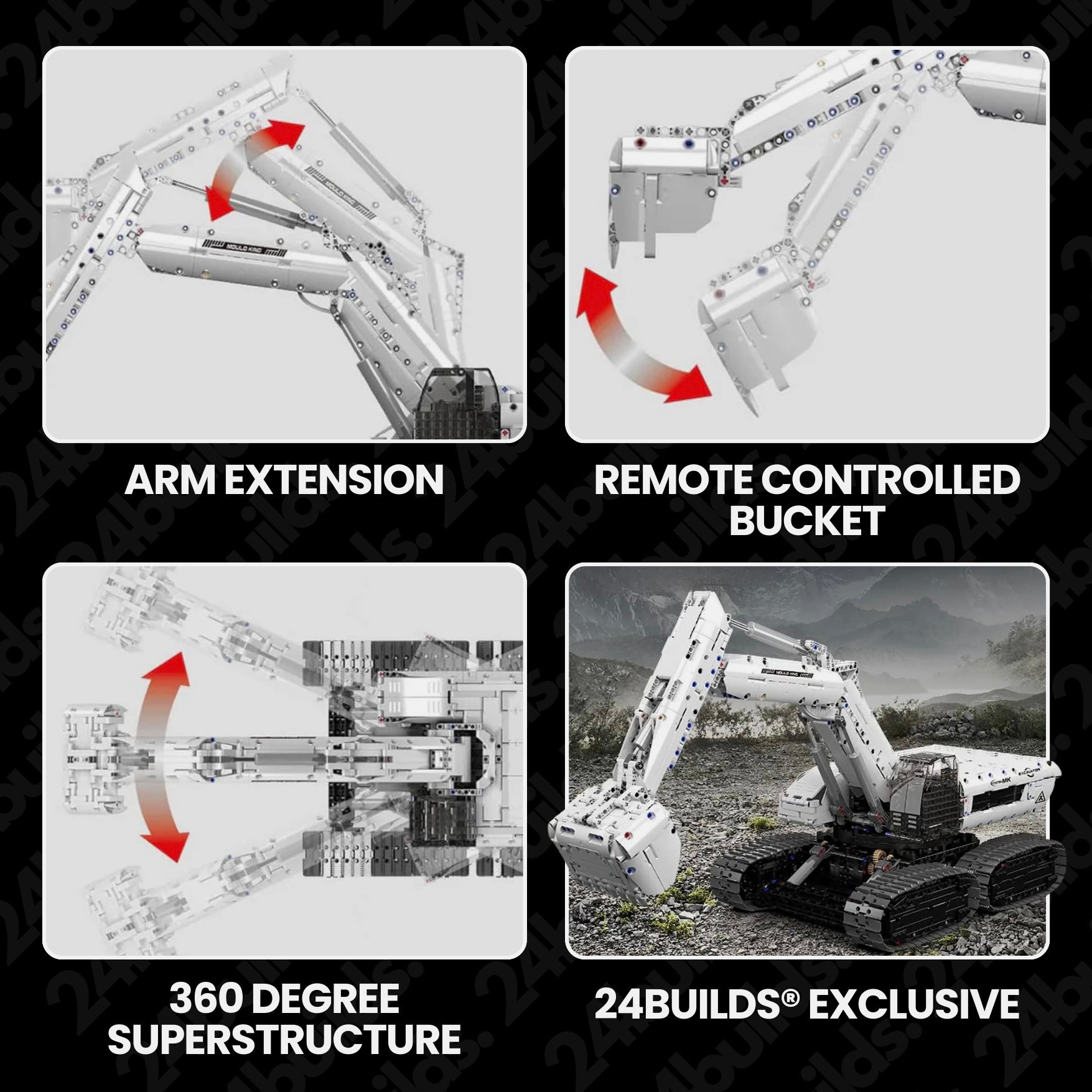 Heavy Duty Crawler Excavator | 3196pcs