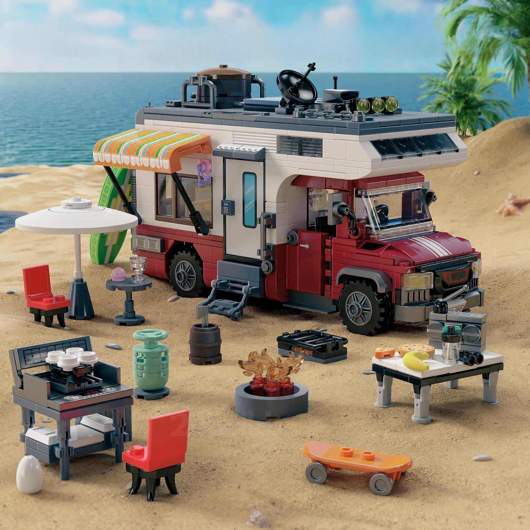 Beach Camper Van | 928pcs