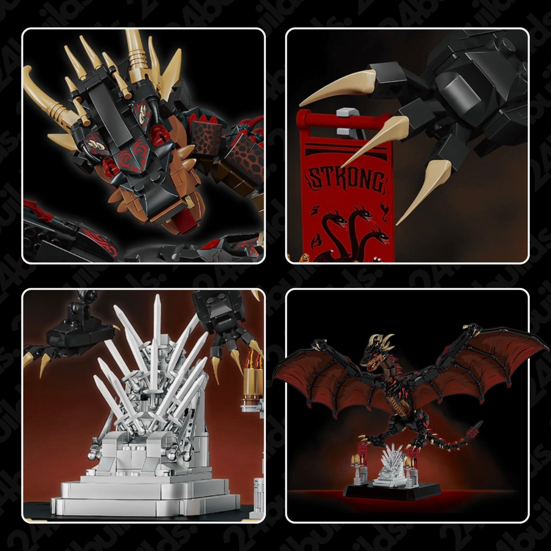 Crimson Dragon | 1690pcs
