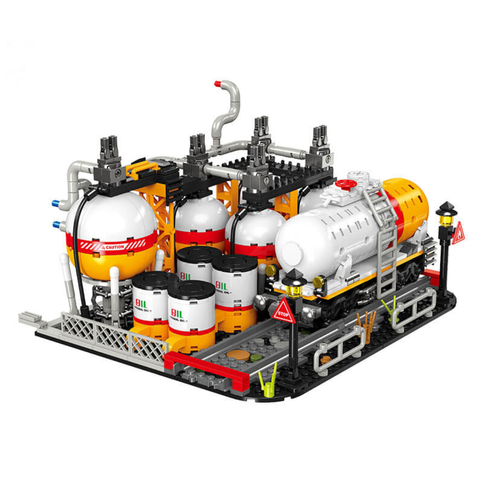 Industrial Oil Refinery Complex | 2142pcs
