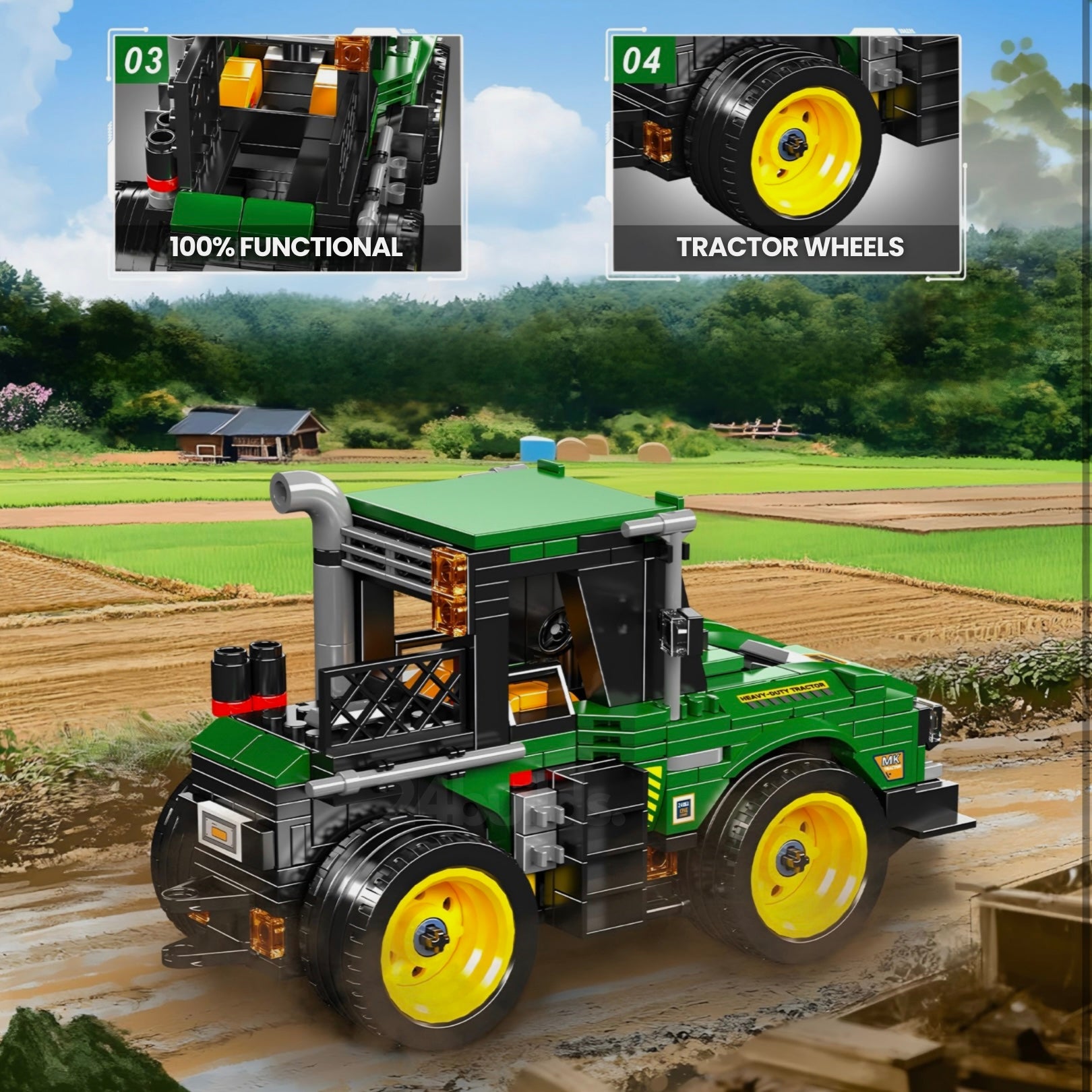 Farm Tractor | 472pcs
