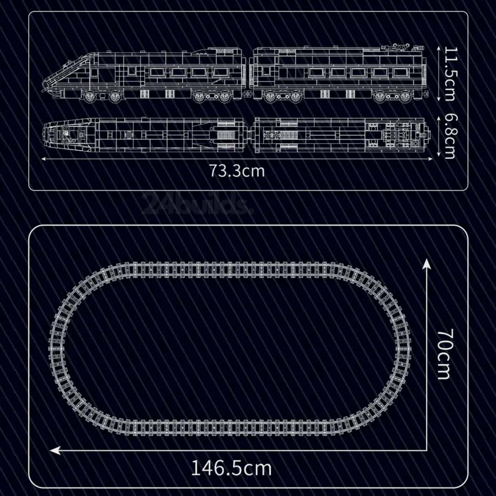 Remote Controlled Eurostar E320 | 1948pcs