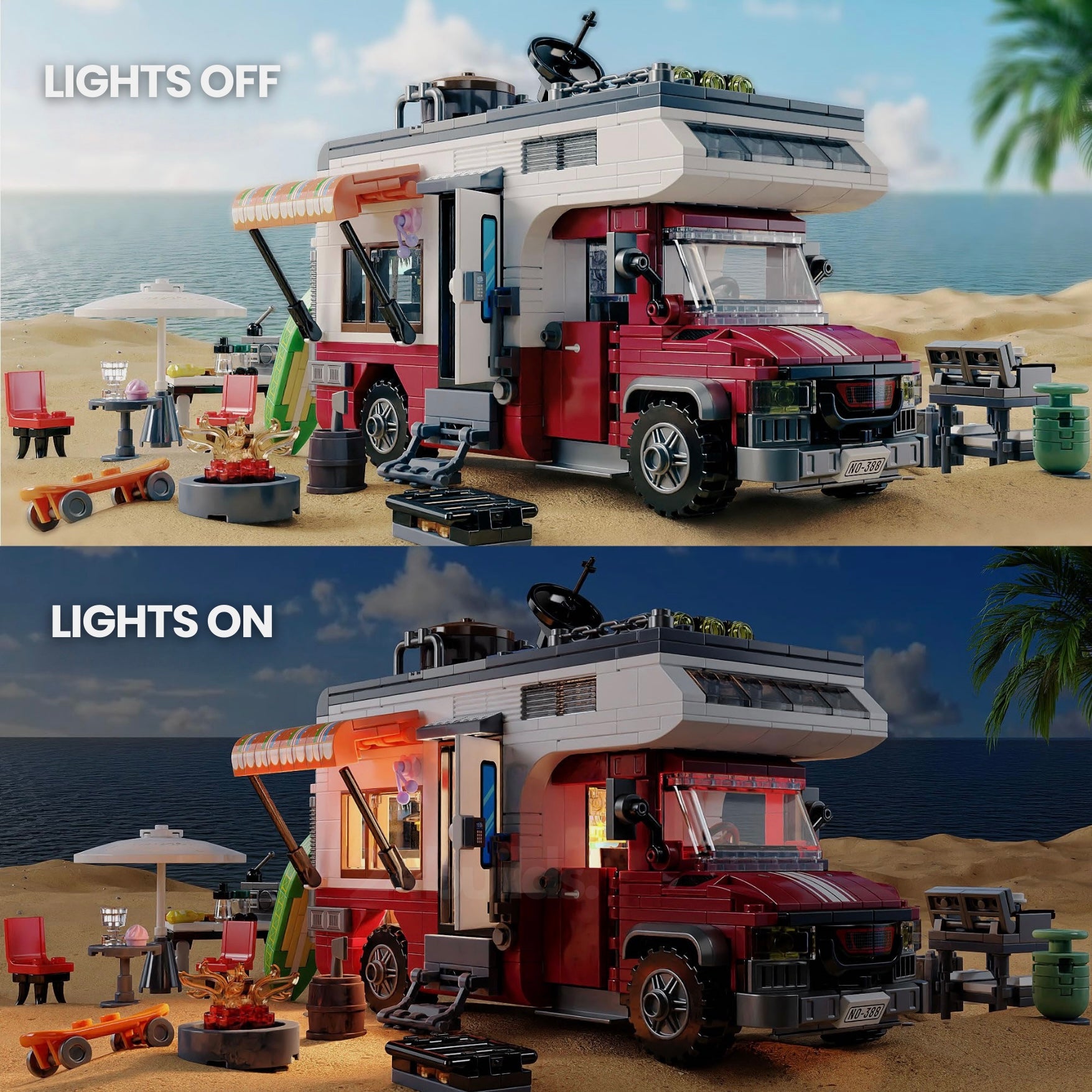 Beach Camper Van | 928pcs