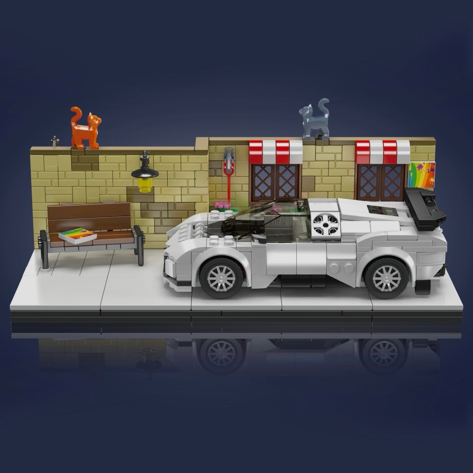 French Hypercar Street Scene | 592pcs