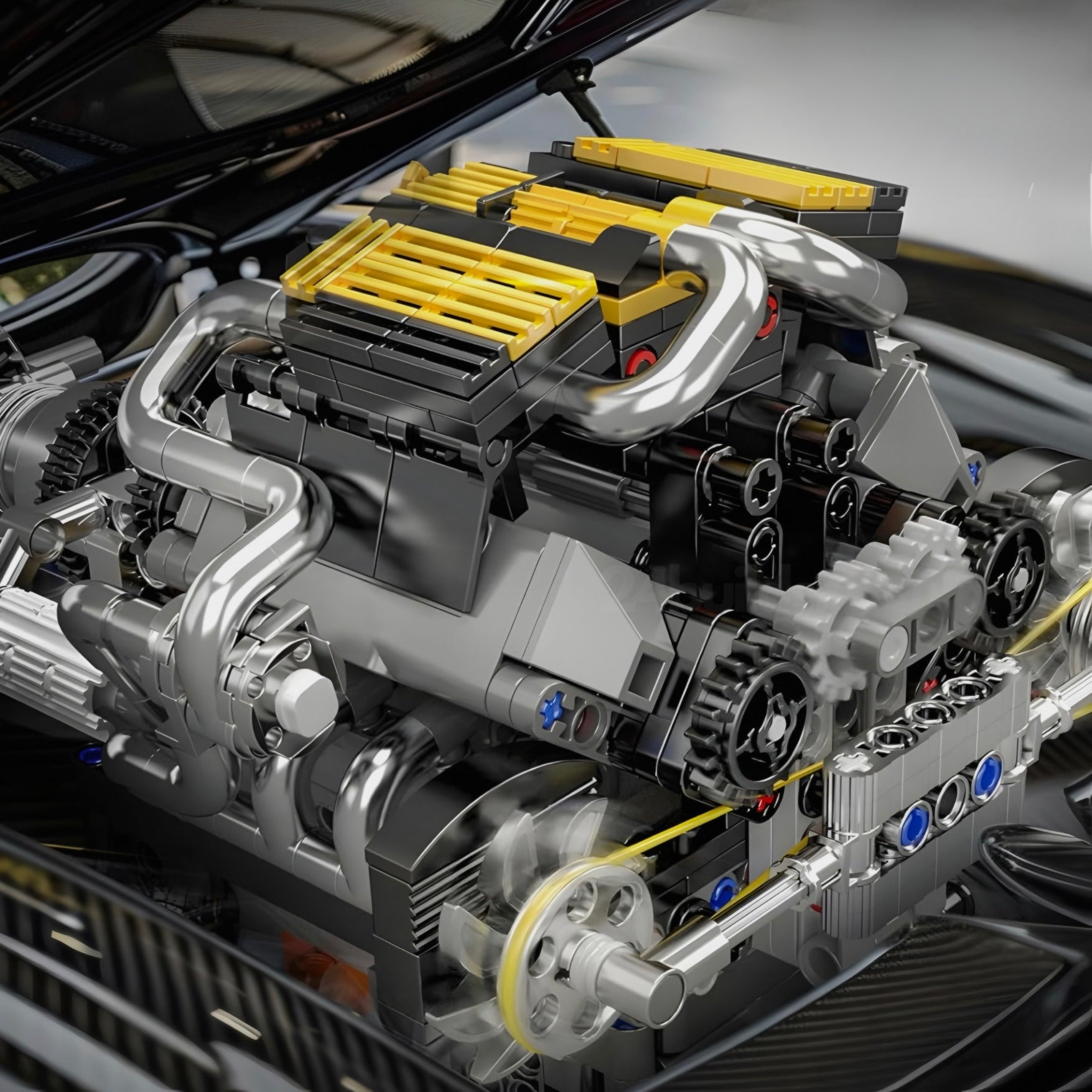 Motorised V8 Performance Engine | 762pcs