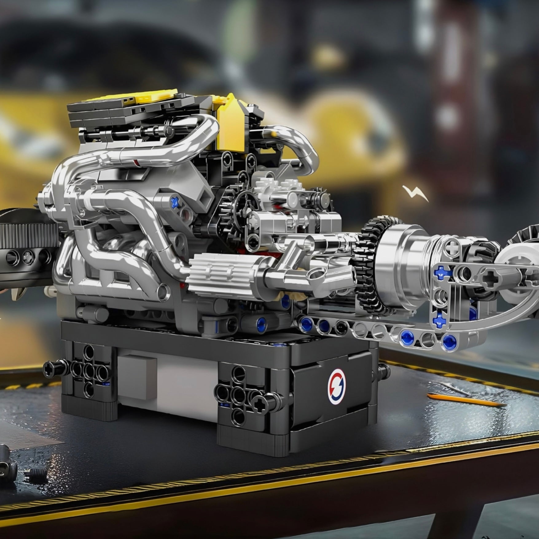 Motorised V8 Performance Engine | 762pcs