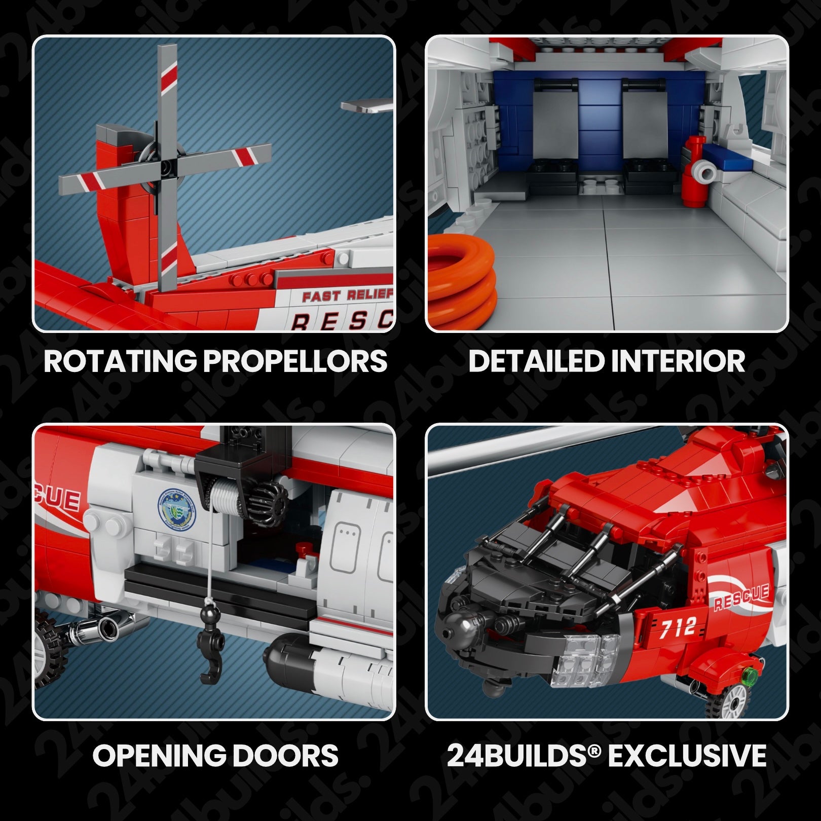 HH-60J Rescue Helicopter | 1138pcs