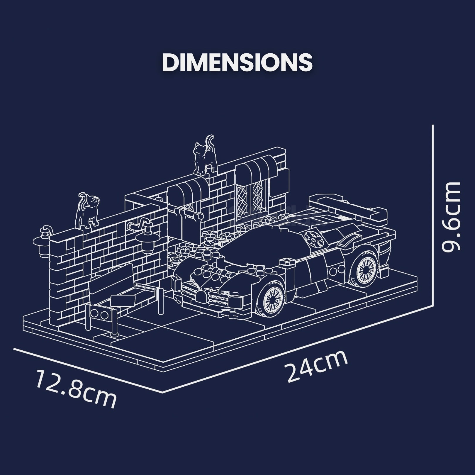 French Hypercar Street Scene | 592pcs