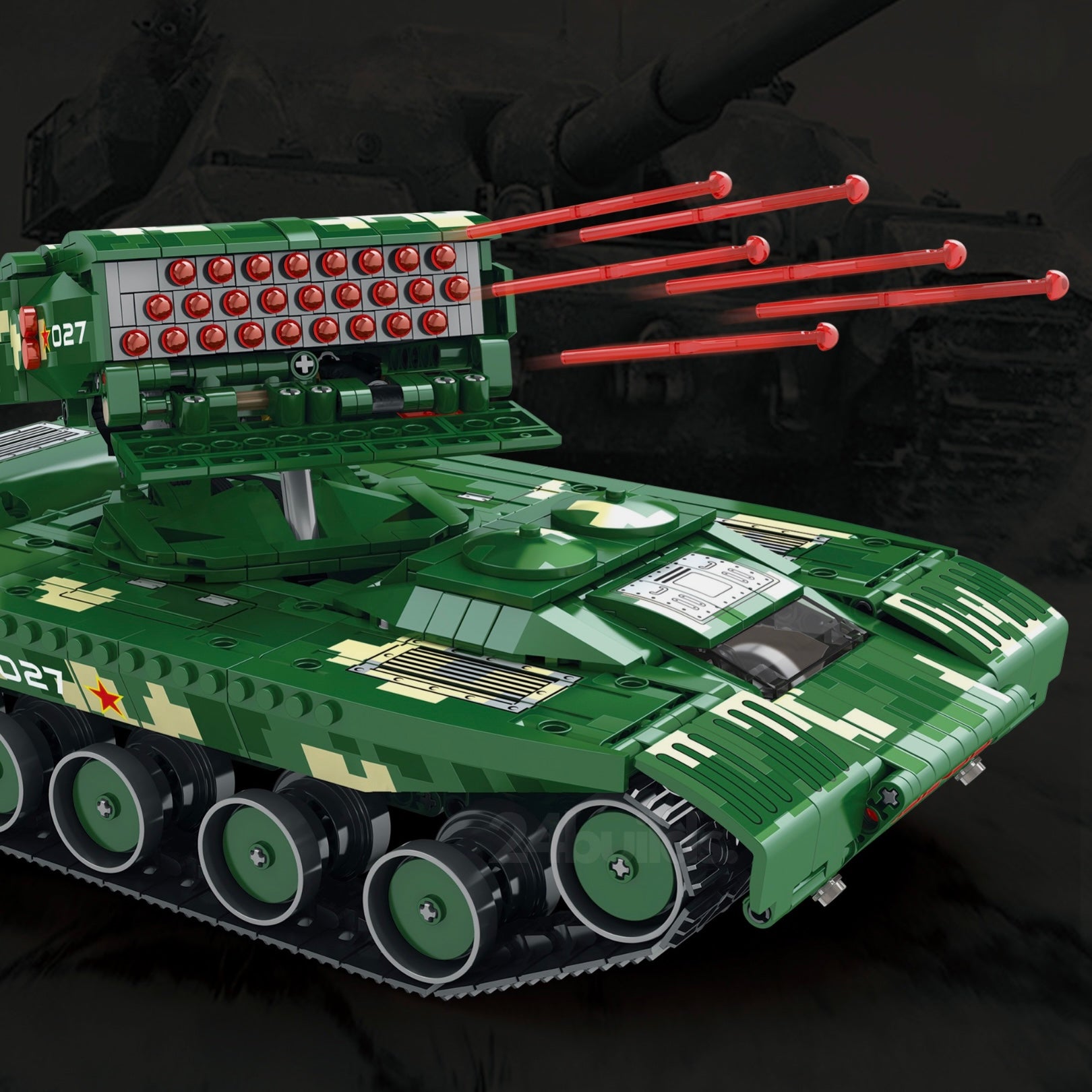 Remote Controlled Missile Tank | 1488pcs
