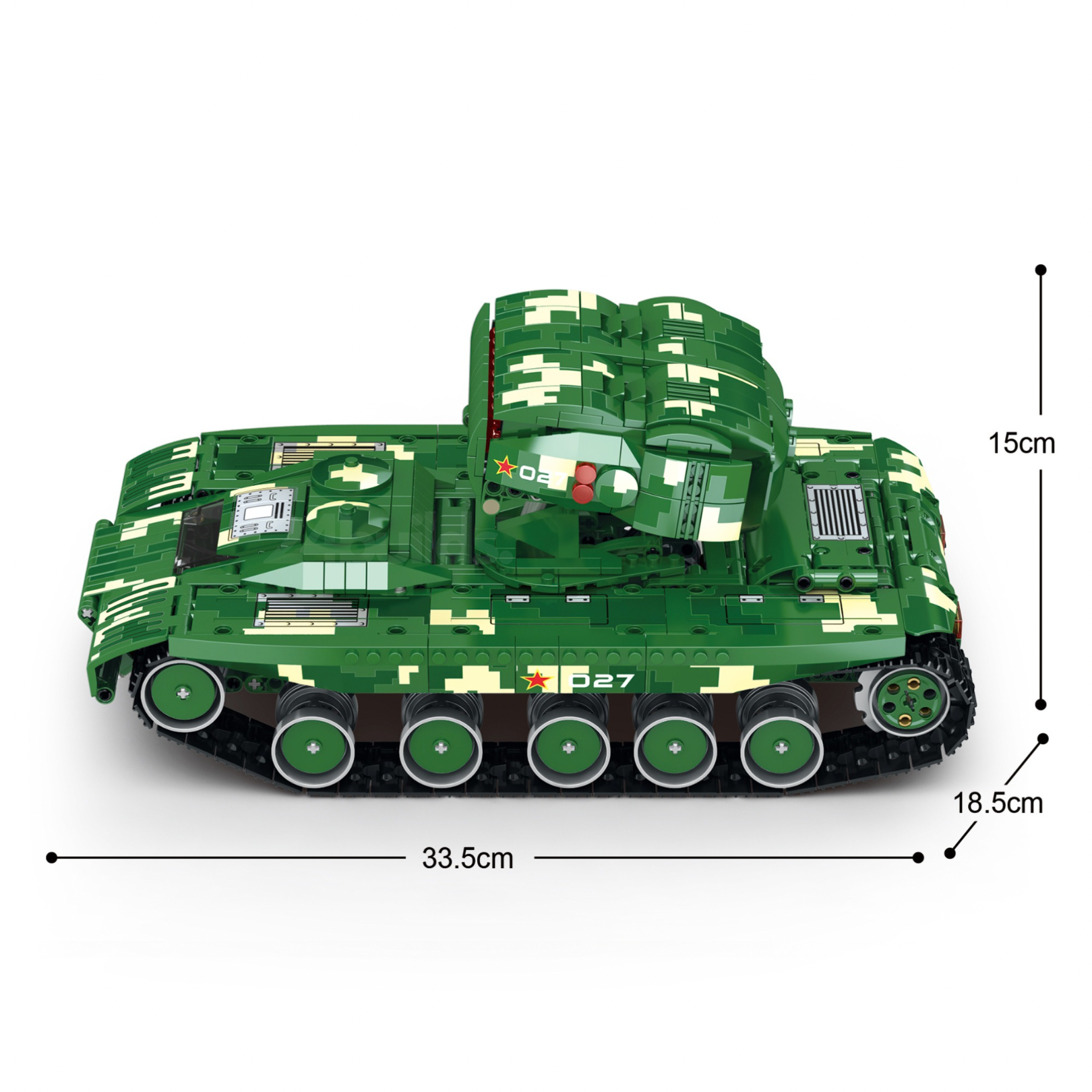 Remote Controlled Missile Tank | 1488pcs