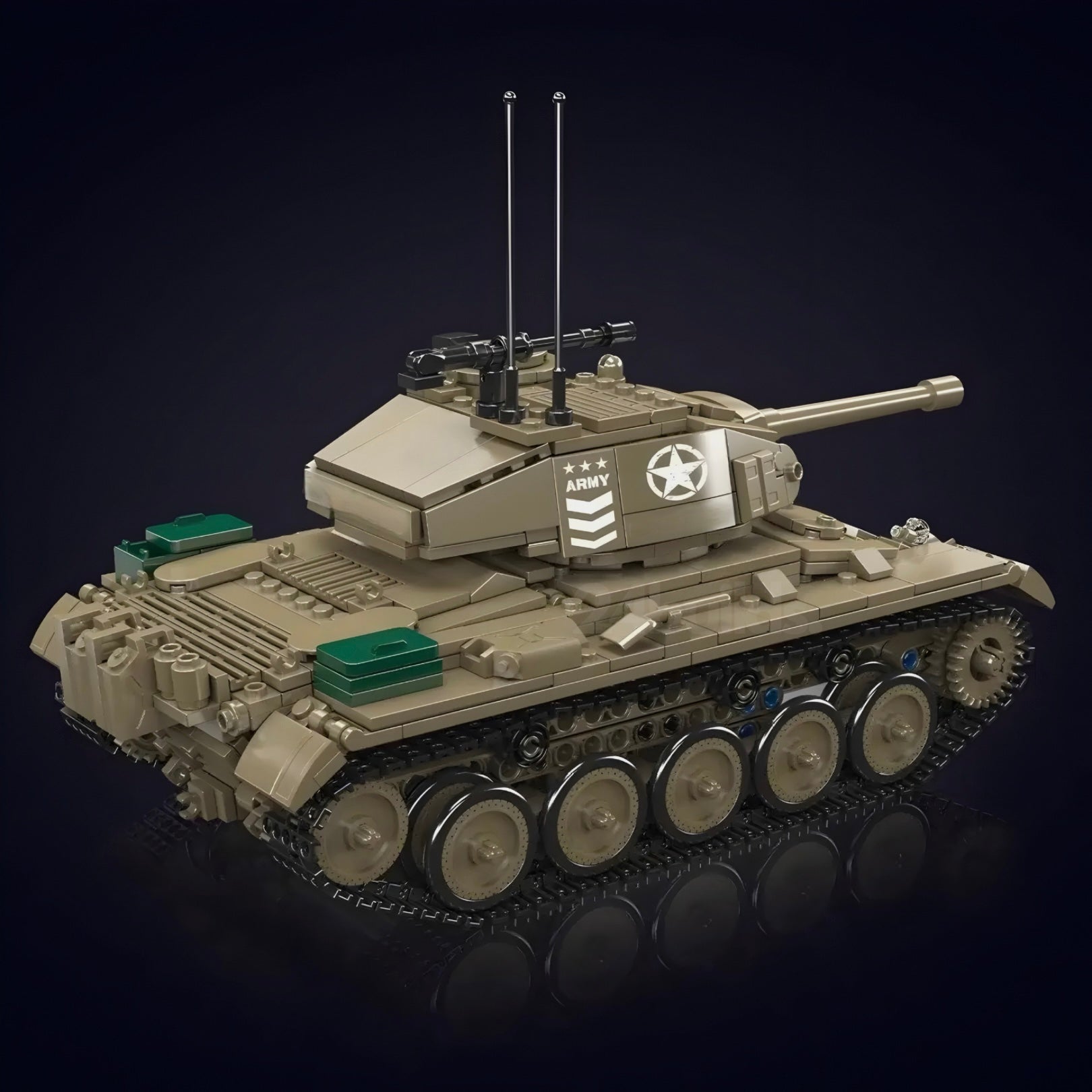 Remote Controlled M24 Chaffee Tank | 932pcs