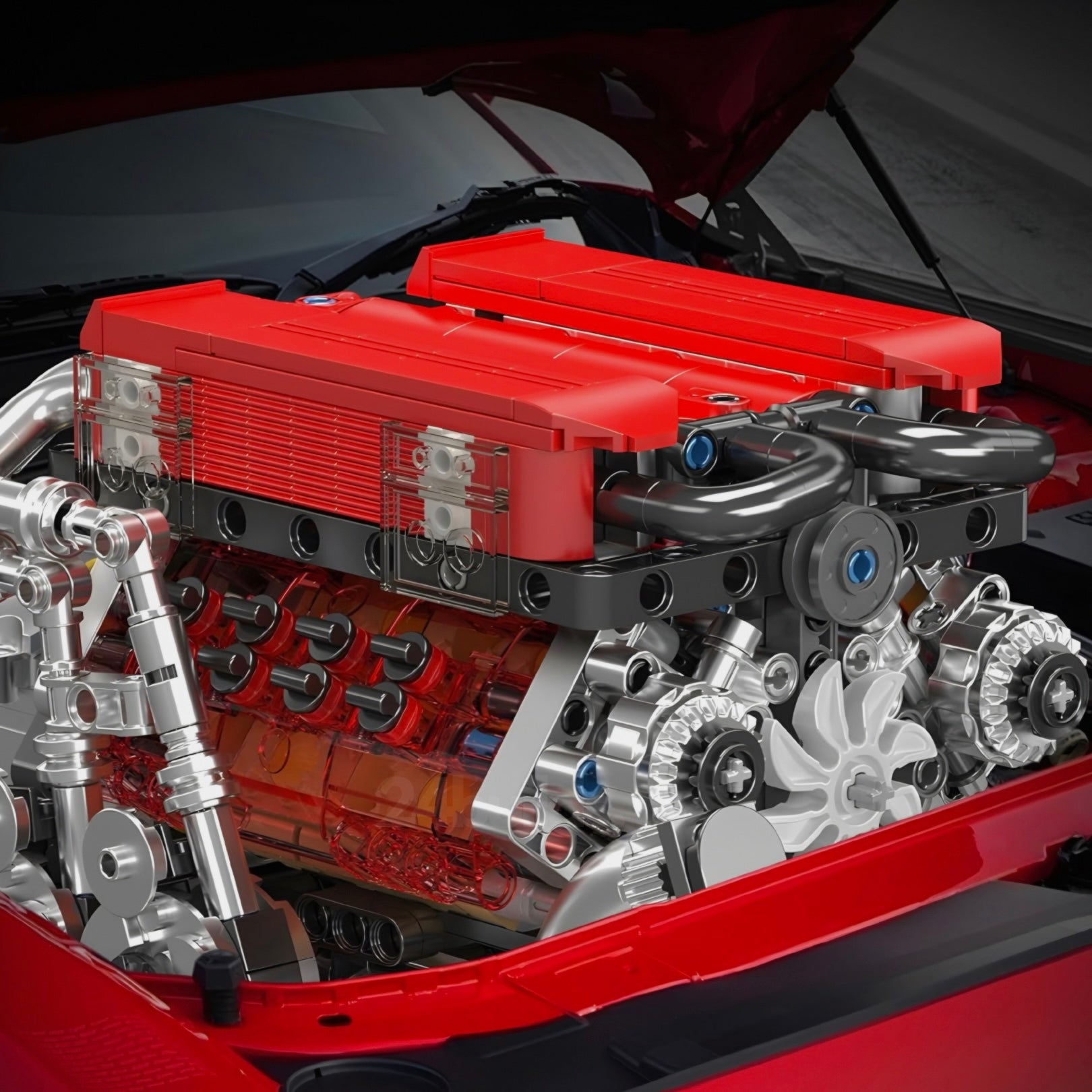 Motorised Red Edition W16 Engine | 958pcs
