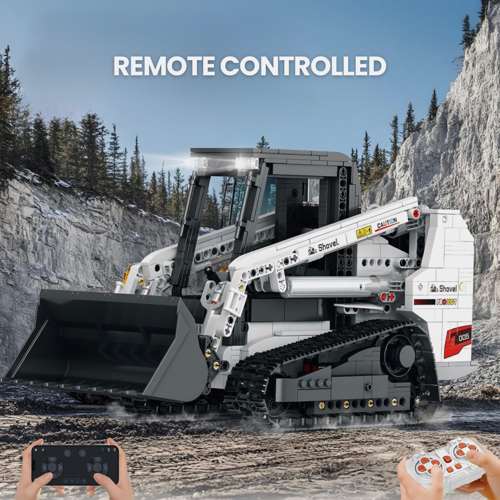 Remote Controlled Track Loader | 1368pcs
