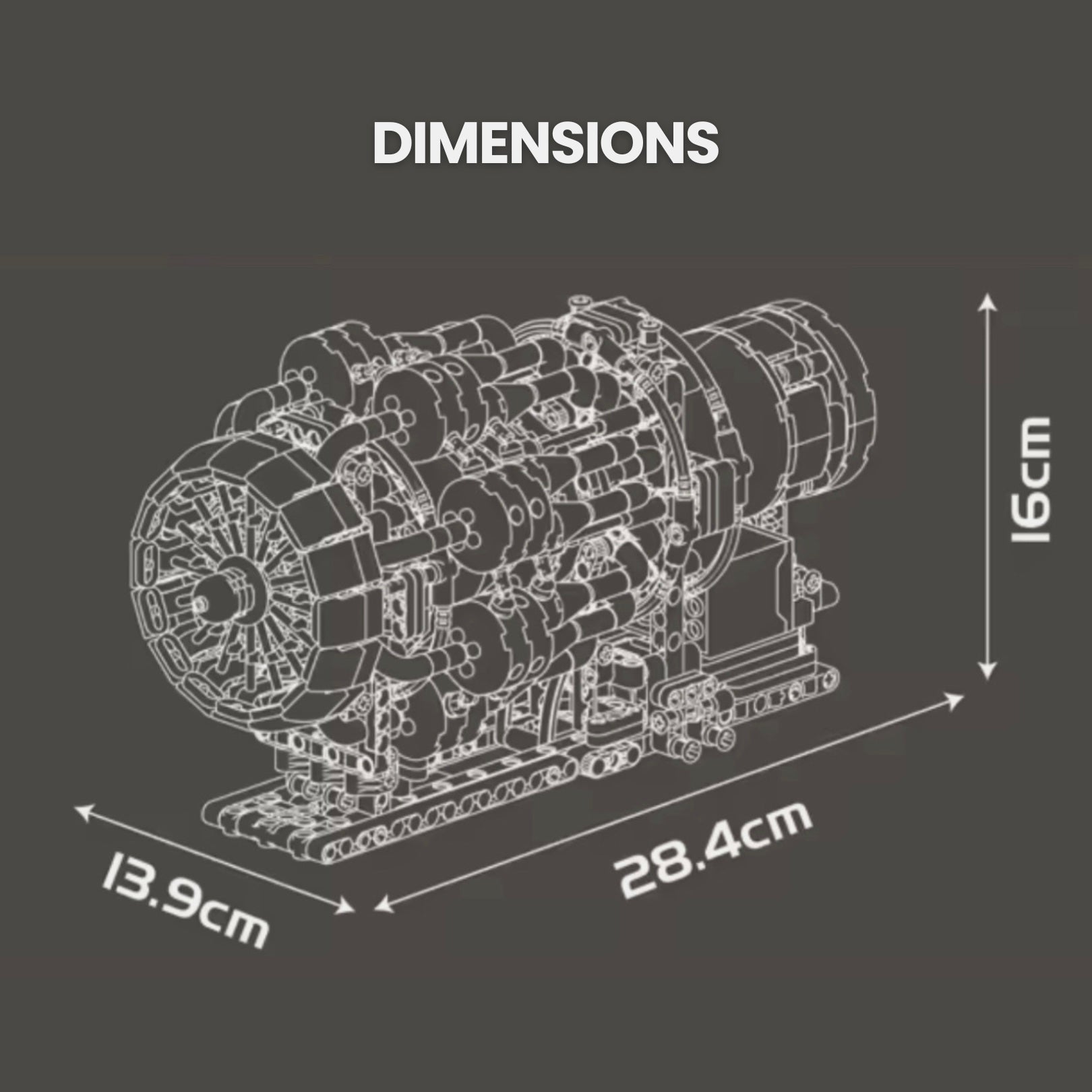 MOTORISED TURBOJET ENGINE | 1214PCS