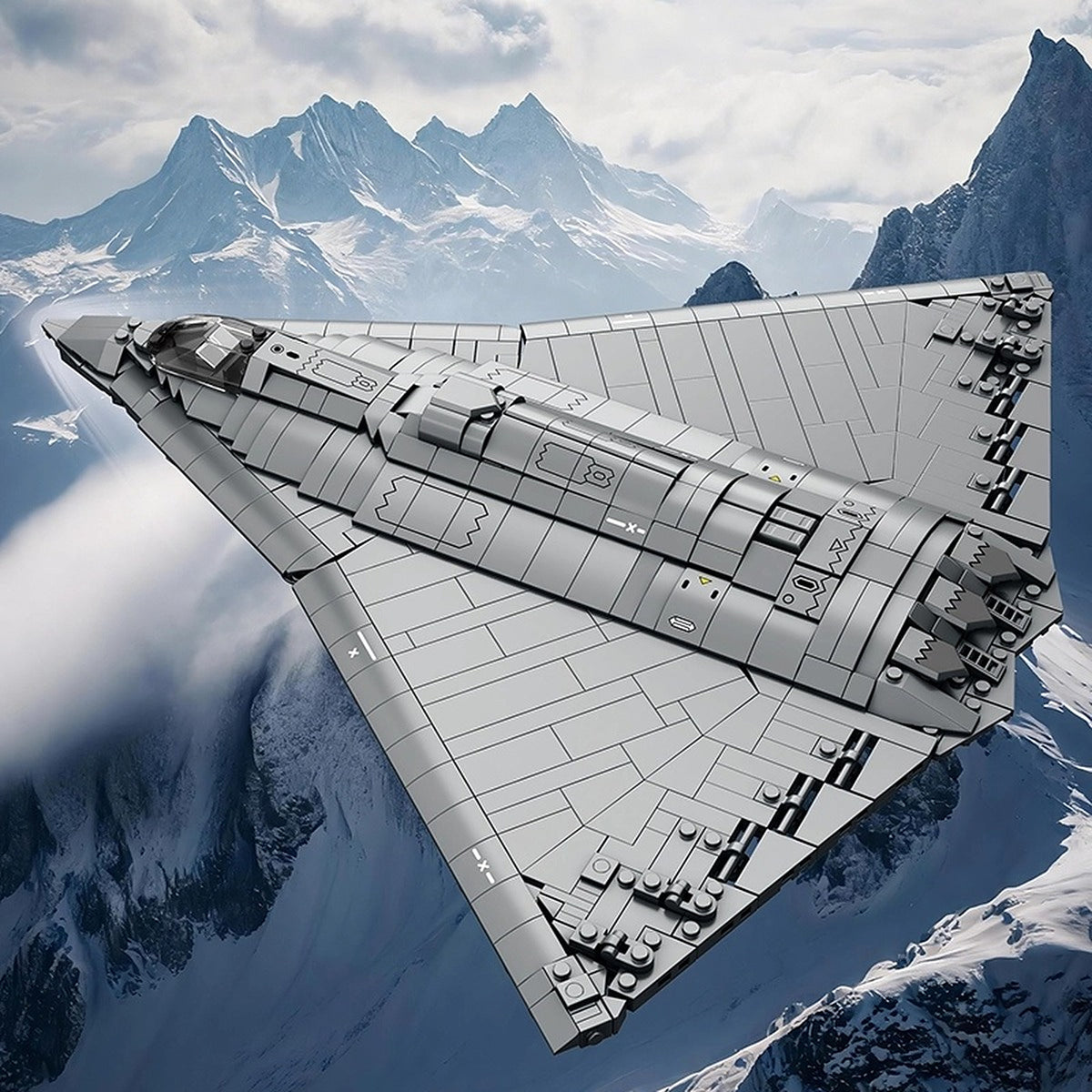 J-36 Fighter Aircraft brick model