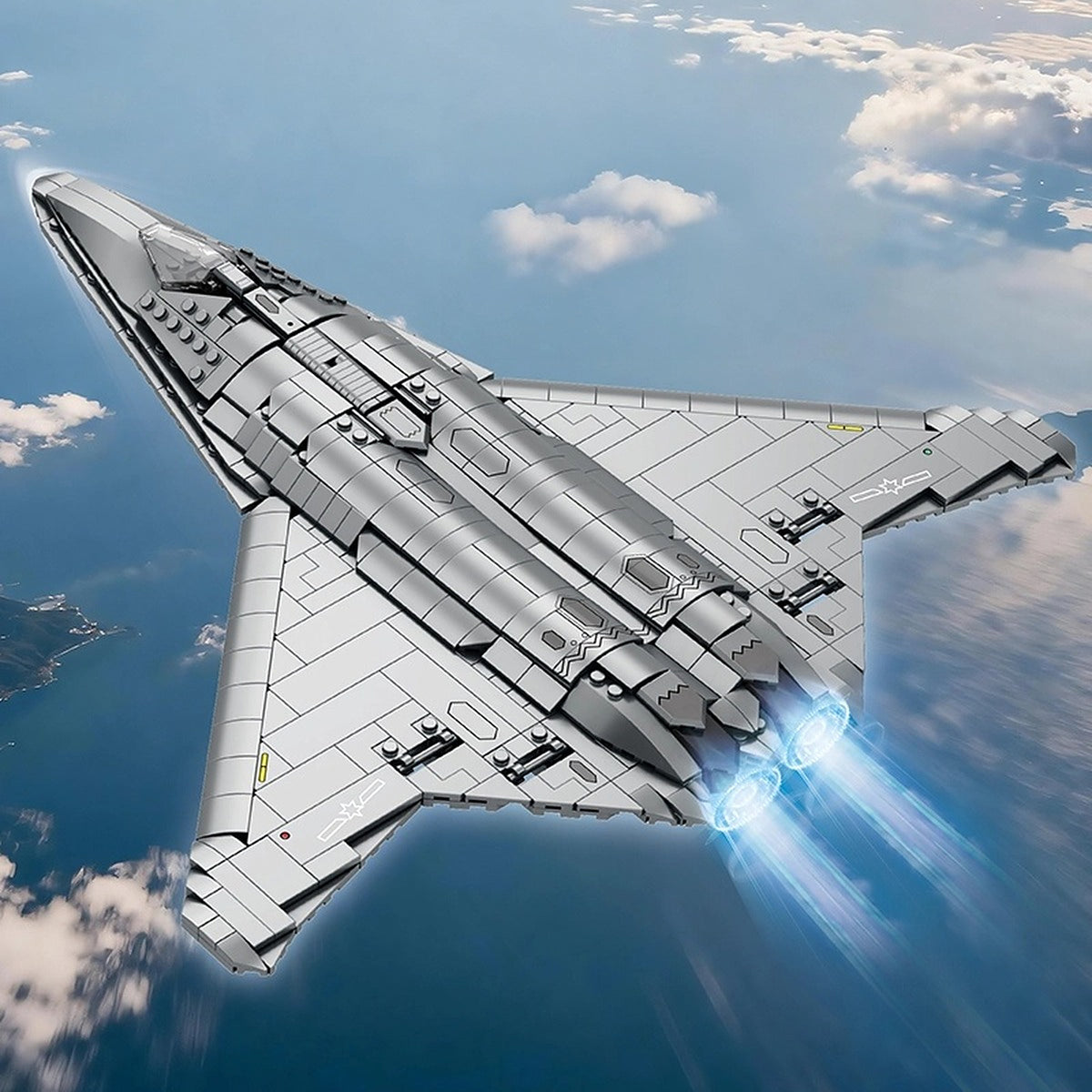 J-50 Fighter Aircraft brick model