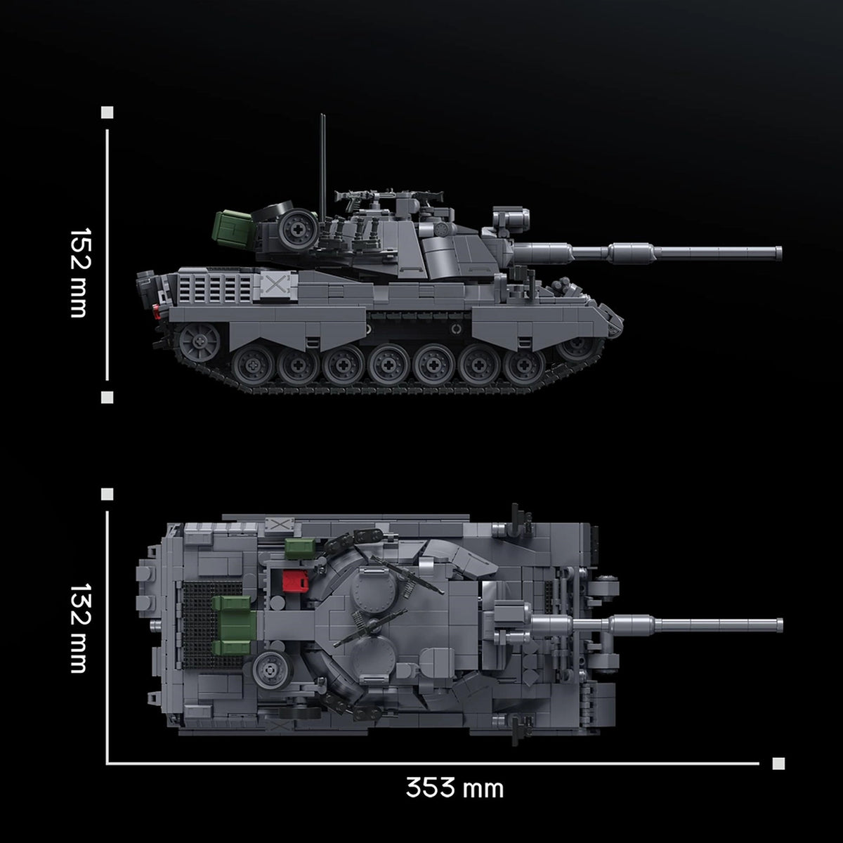 Leopard 1 Main Battle Tank brick model