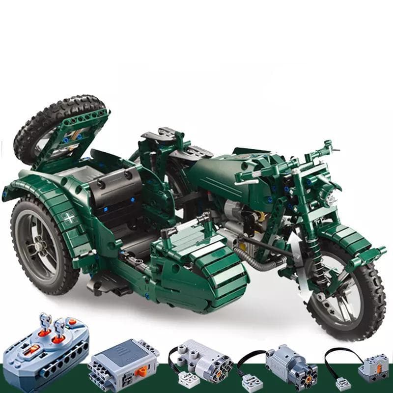 Remote Controlled Sidecar Motorcycle | 629pcs