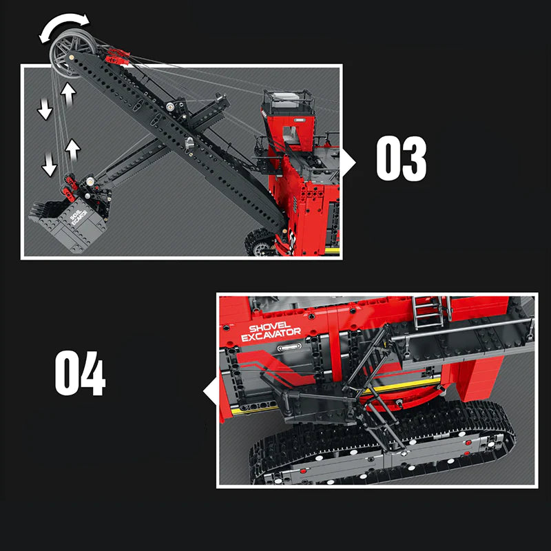 Remote Controlled Rope Shovel | 2968pcs