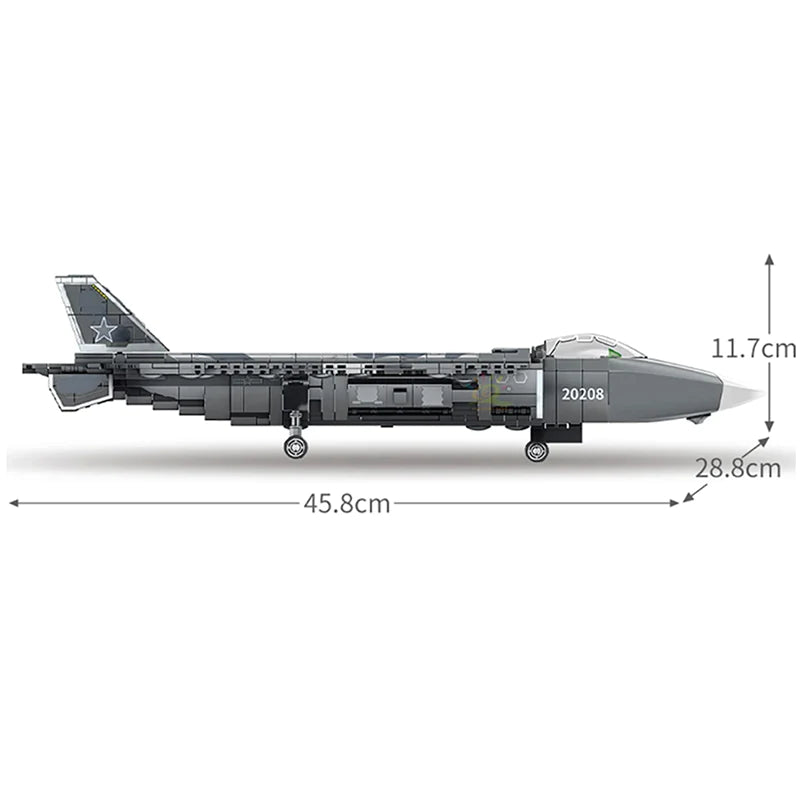 J-20 Fighter Aircraft | 774pcs