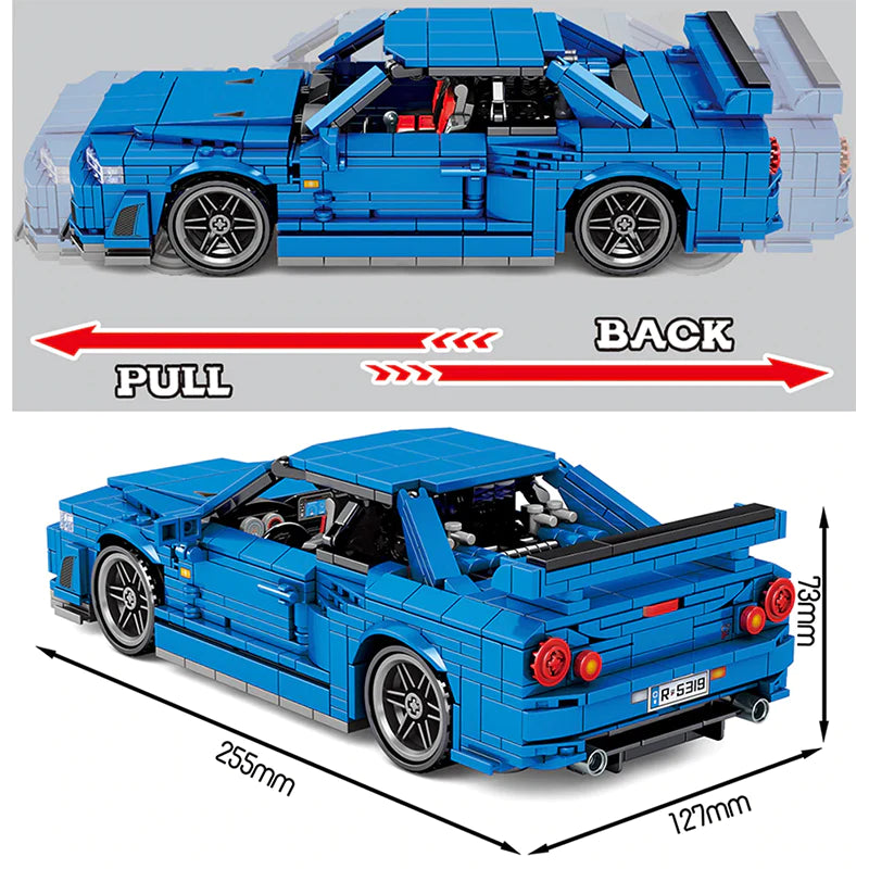 Godzilla R34 GT-R | 833pcs