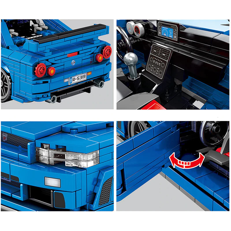 Godzilla R34 GT-R | 833pcs
