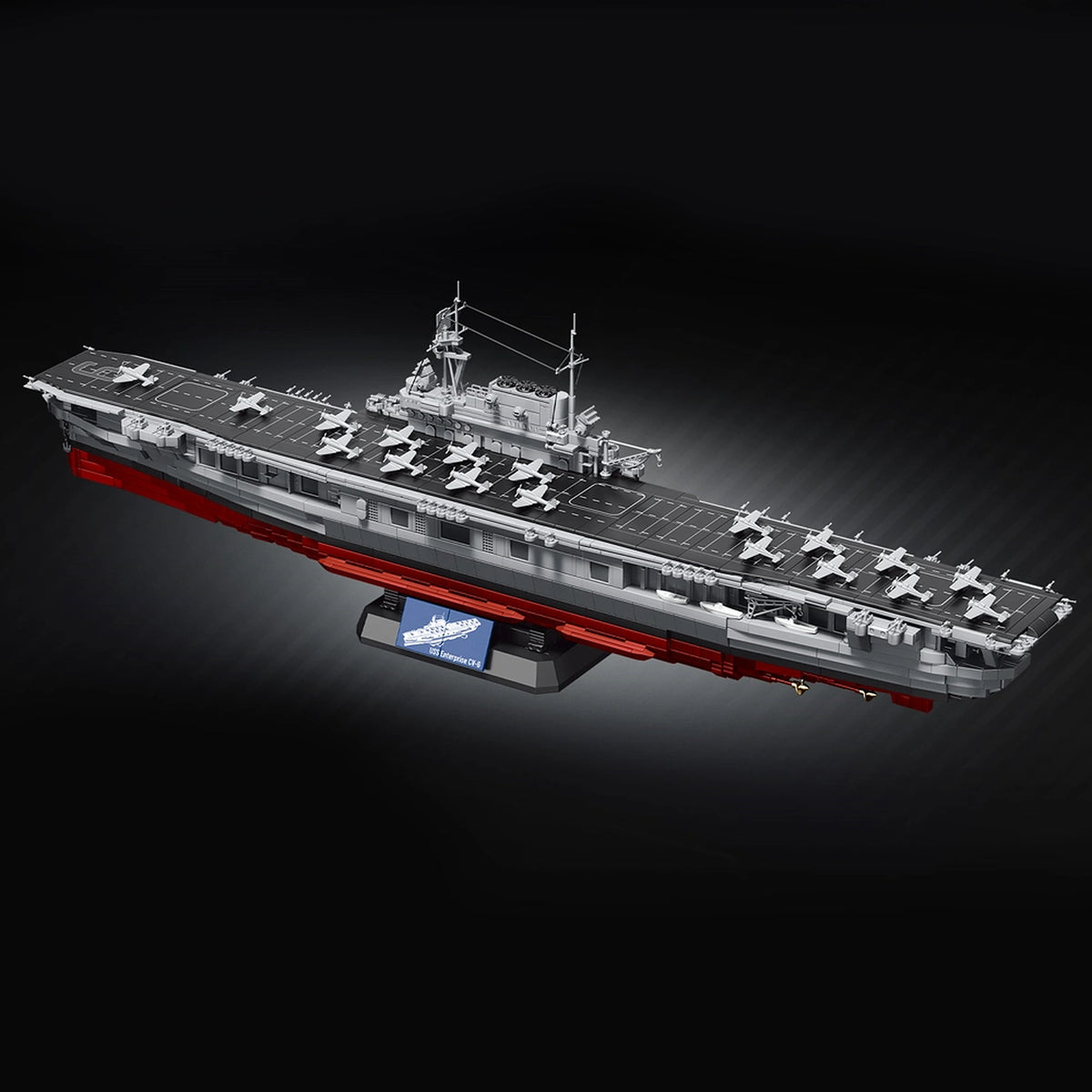 USS Enterprise CV-6 Aircraft Carrier brick model