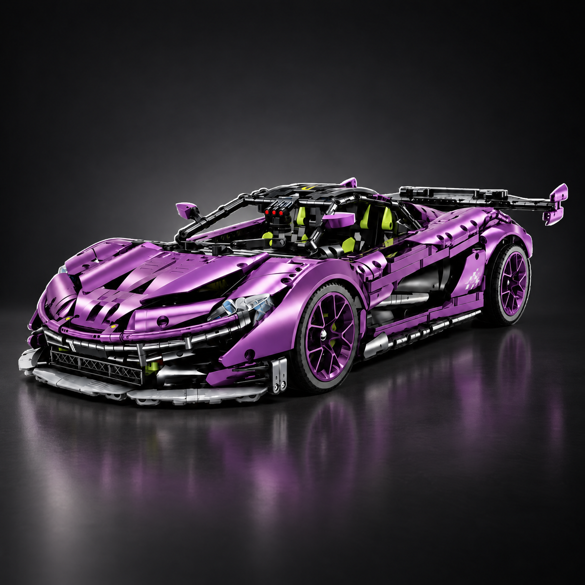 Satin Purple Edition British Aero Hypercar brick model
