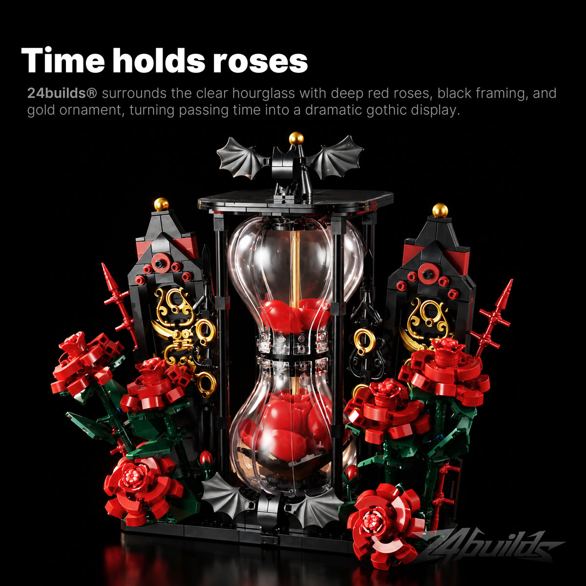 Rose Hourglass Sculpture