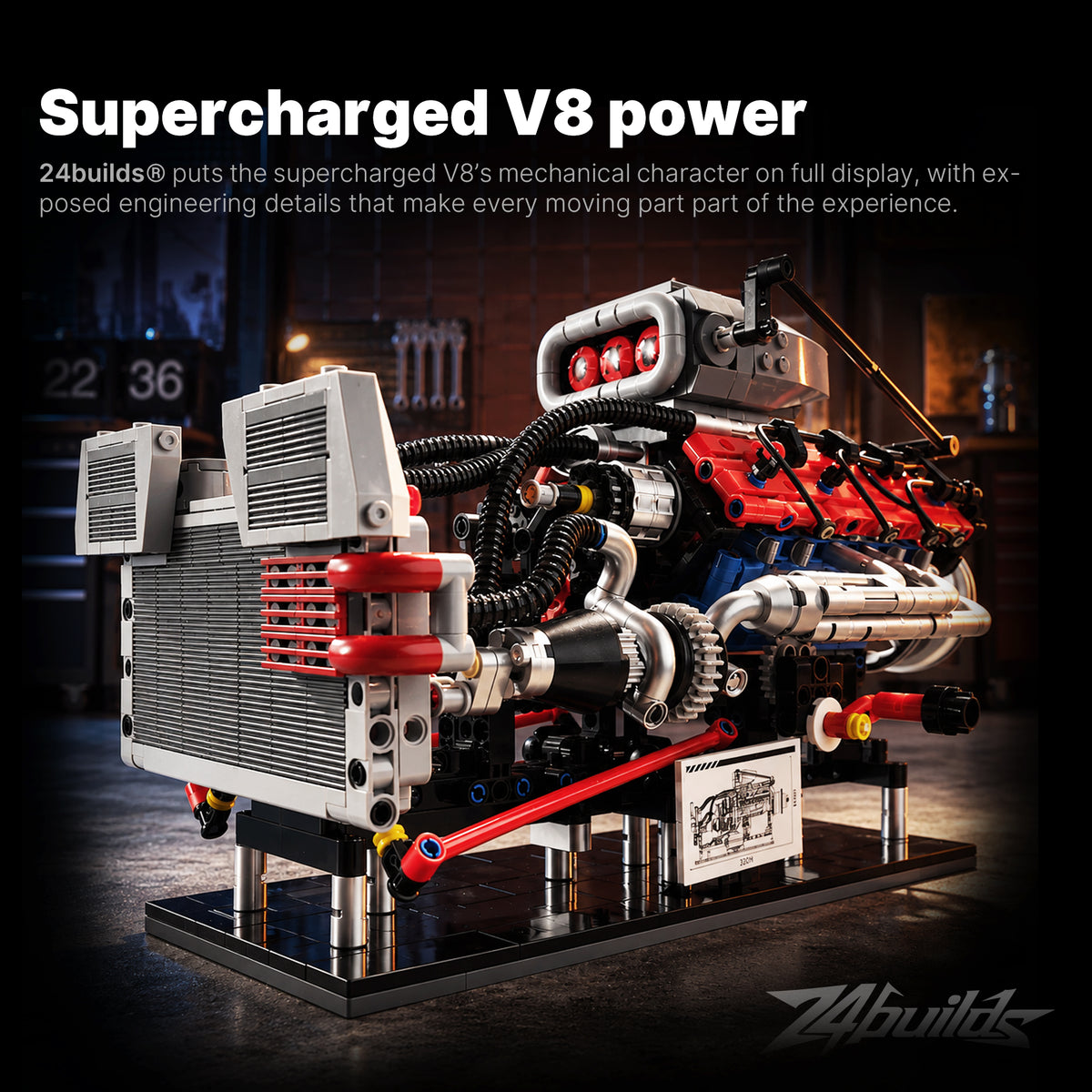American Supercharged V8 Engine