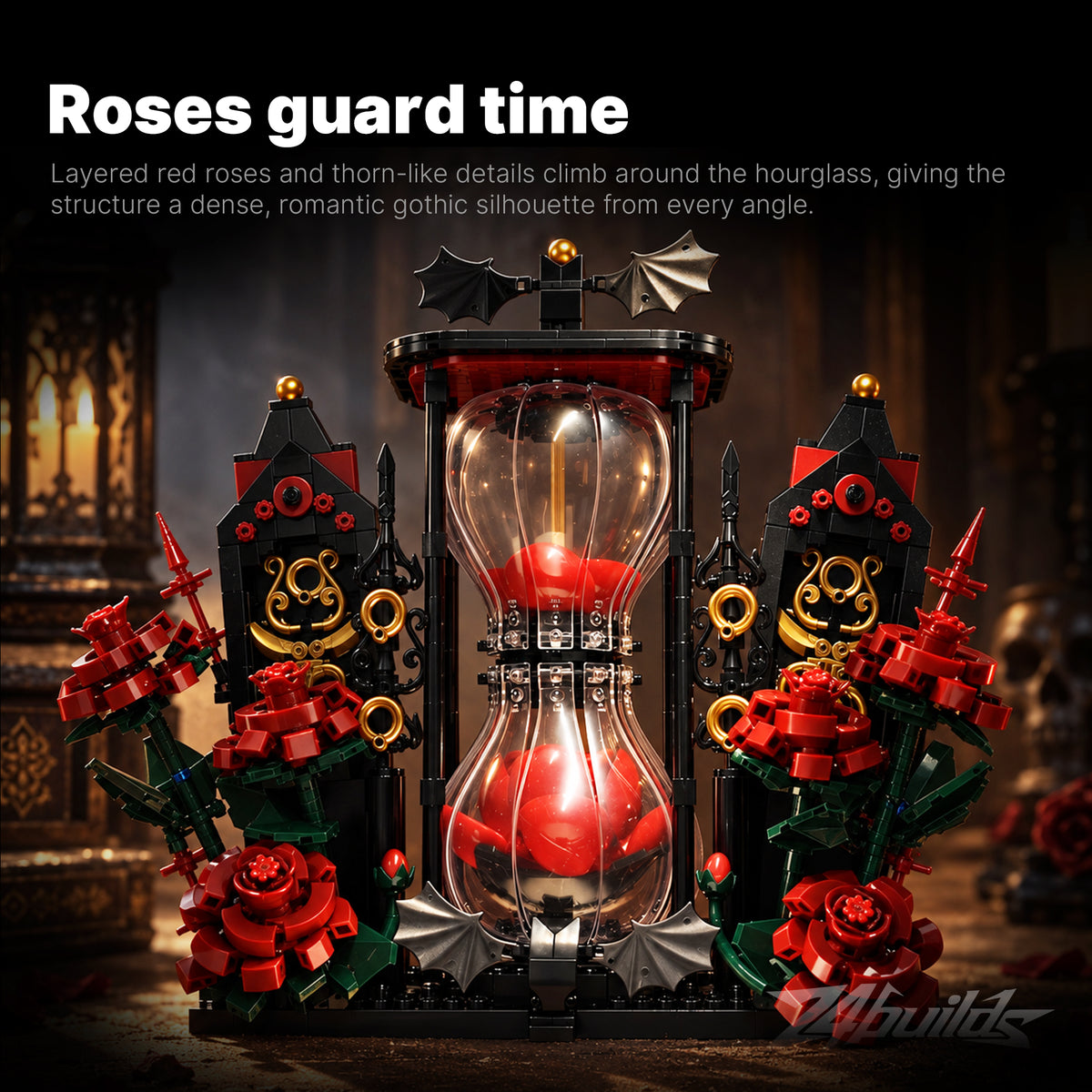 Rose Hourglass Sculpture