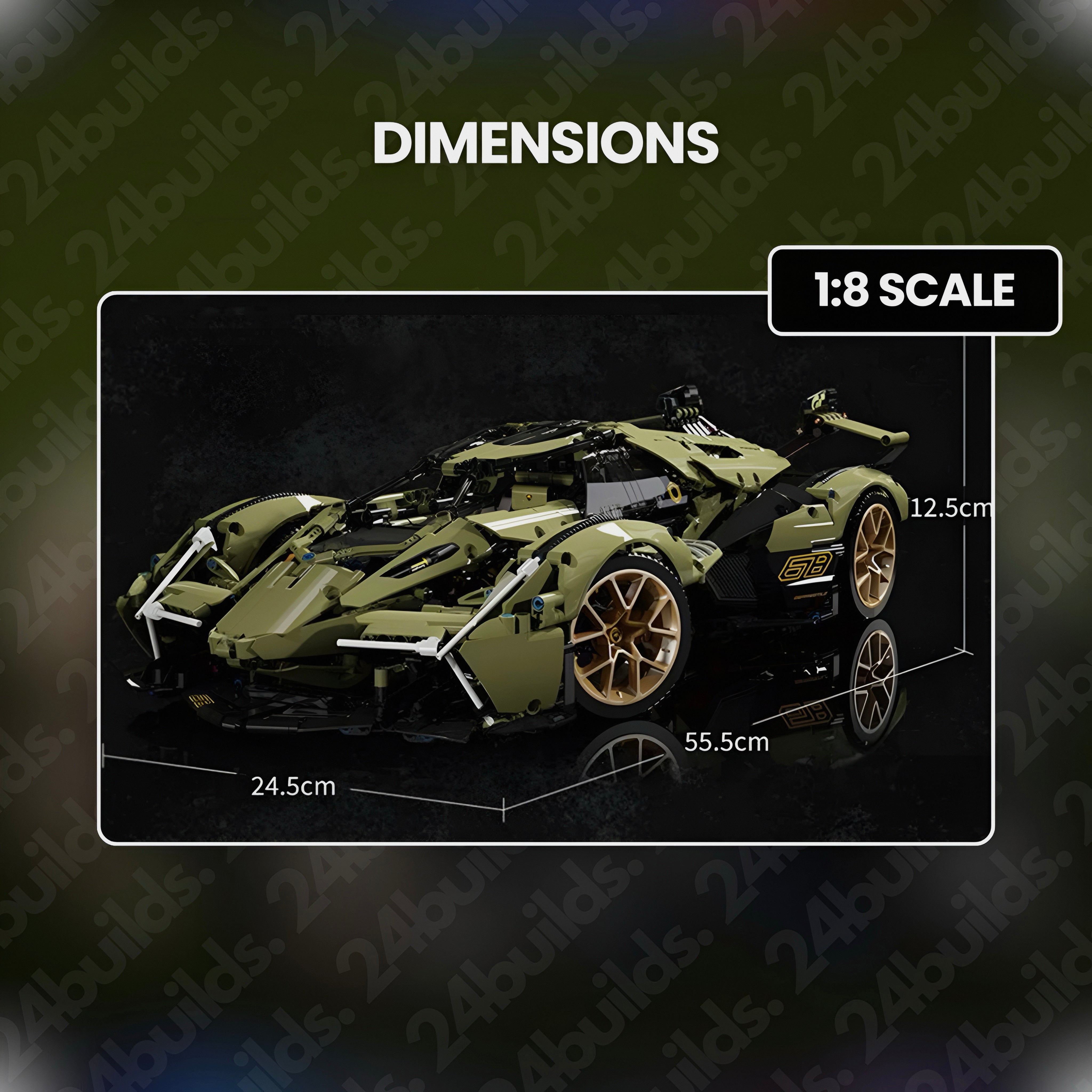 REMOTE CONTROLLED ITALIAN V12 CONCEPT | 2574PCS
