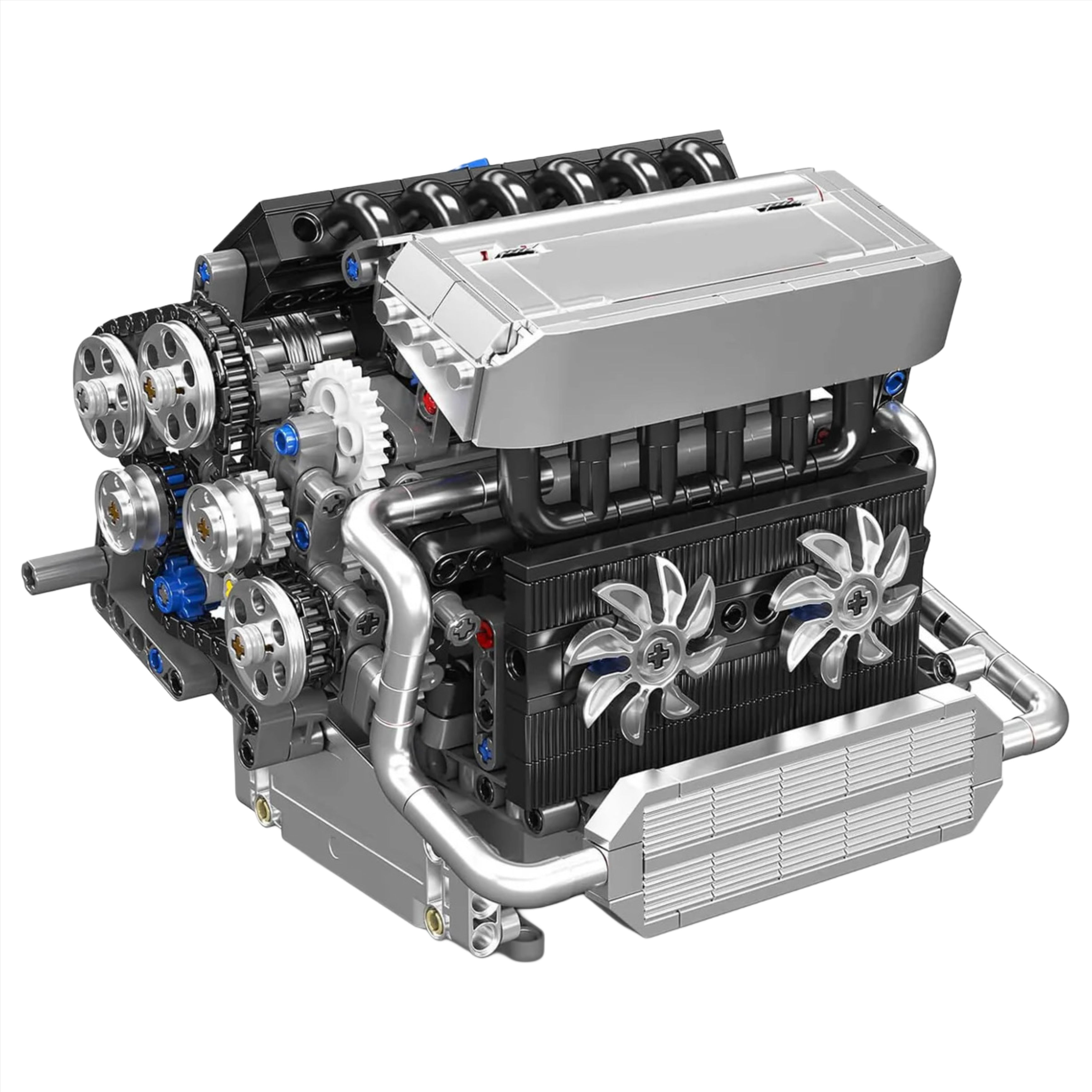 Motorised Inline-6 German Engine | 744pcs