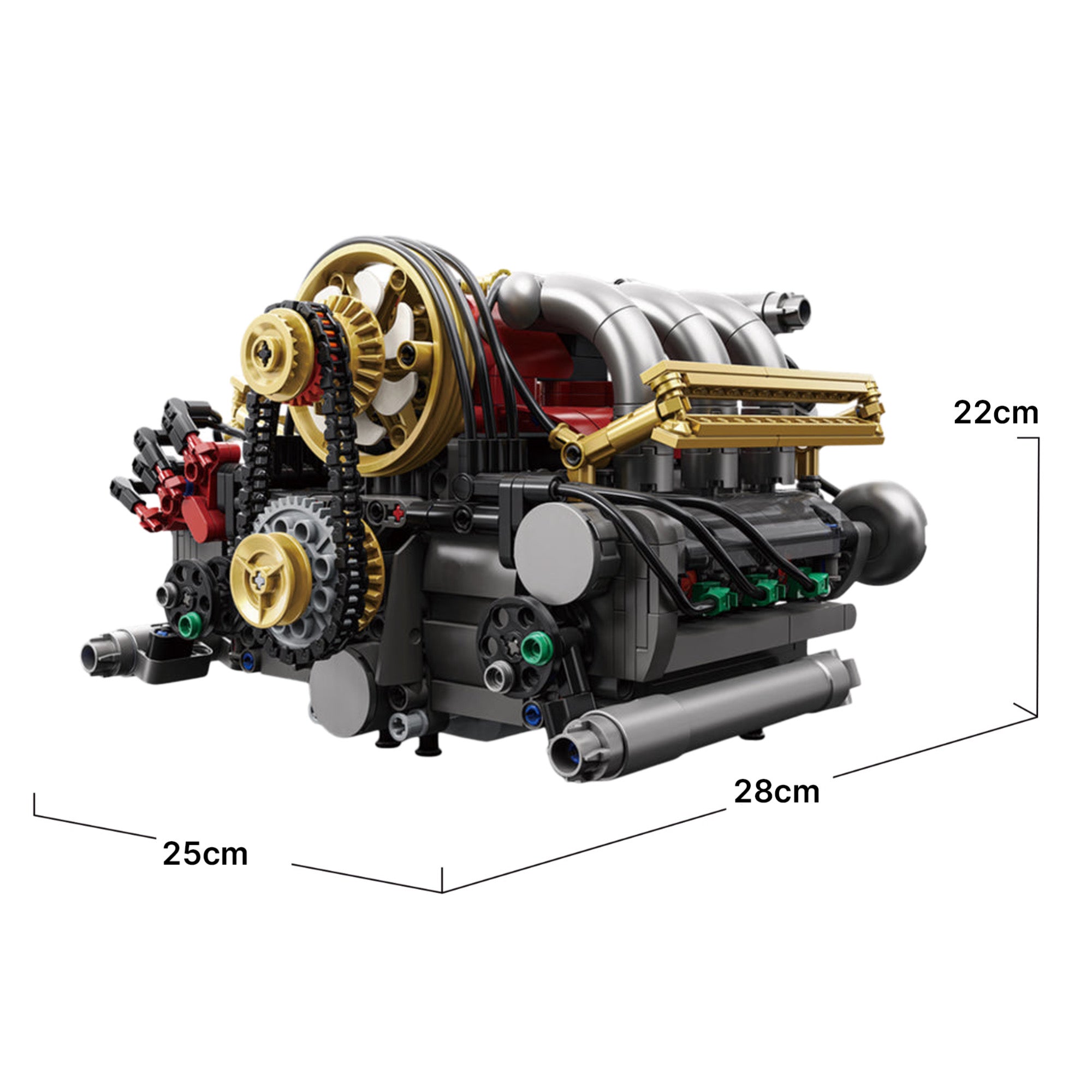 Motorised German Flat-Six Engine