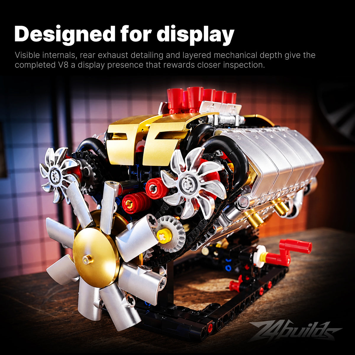 Transparent V8 Engine