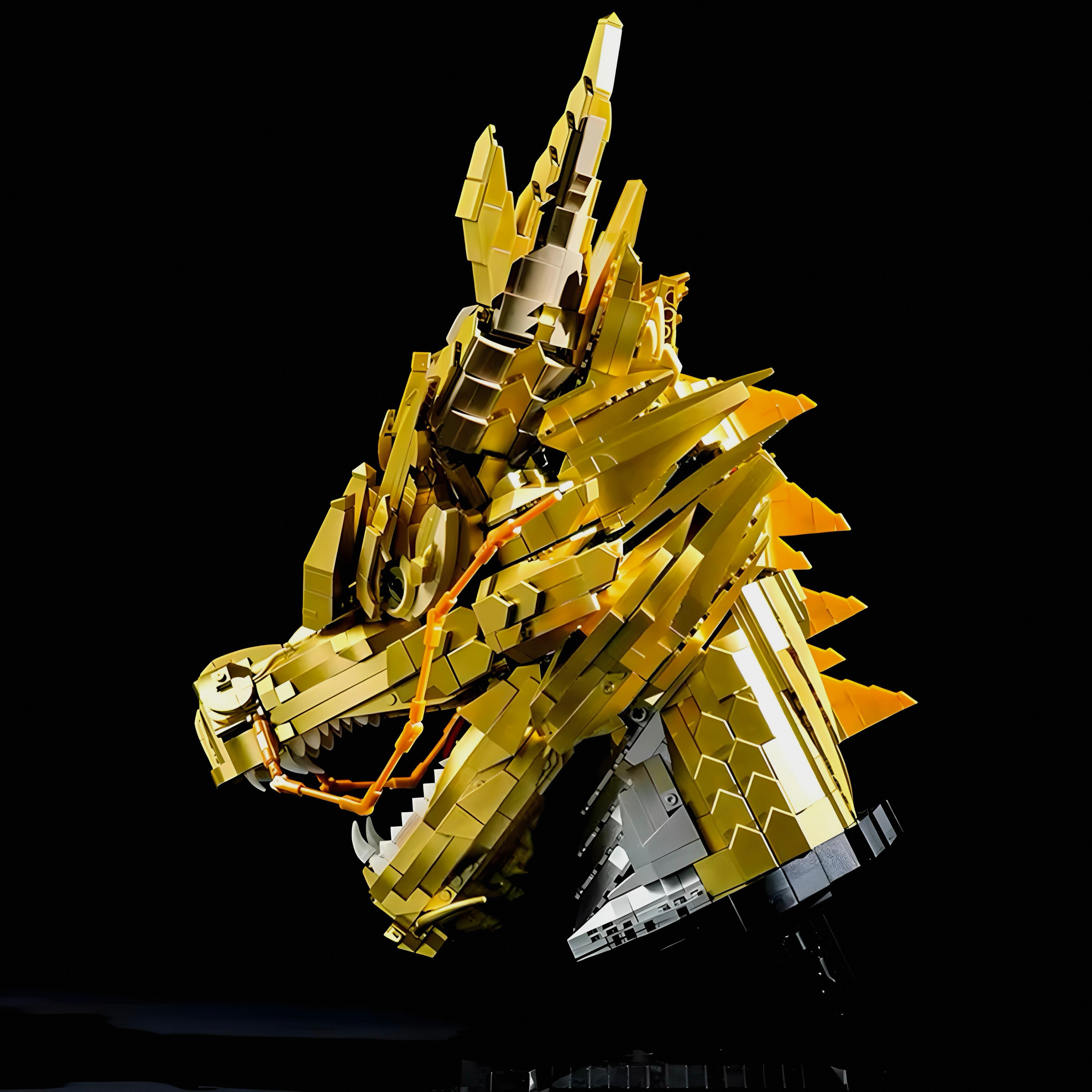 GOLD EDITION DRAGON HEAD | 2572PCS