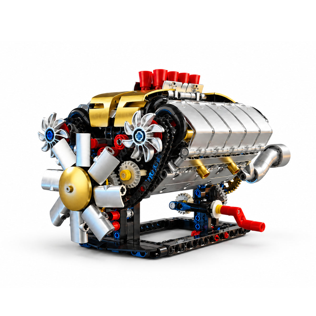 Transparent V8 Engine