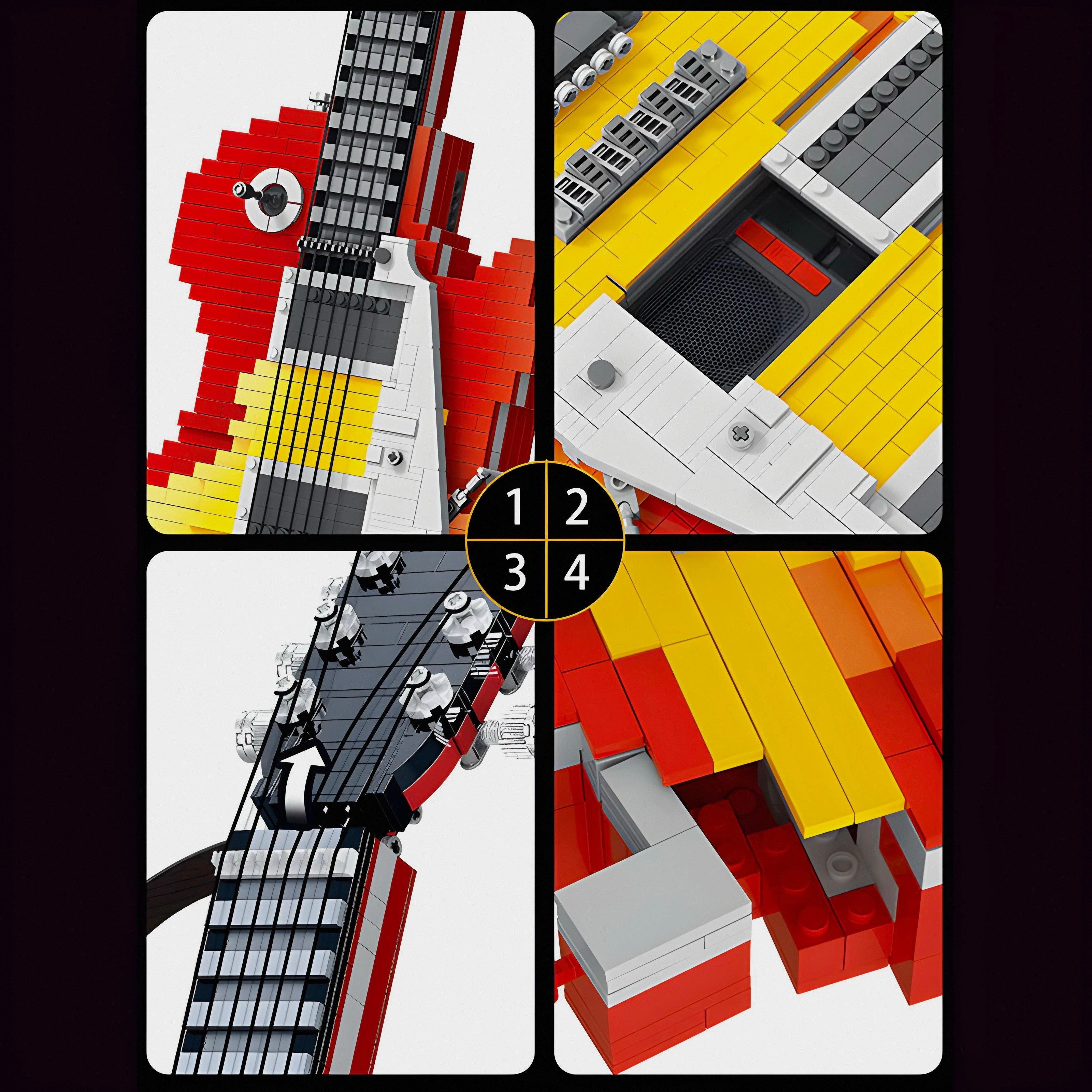 1:1 SCALE ELECTRIC GUITAR | 2502PCS