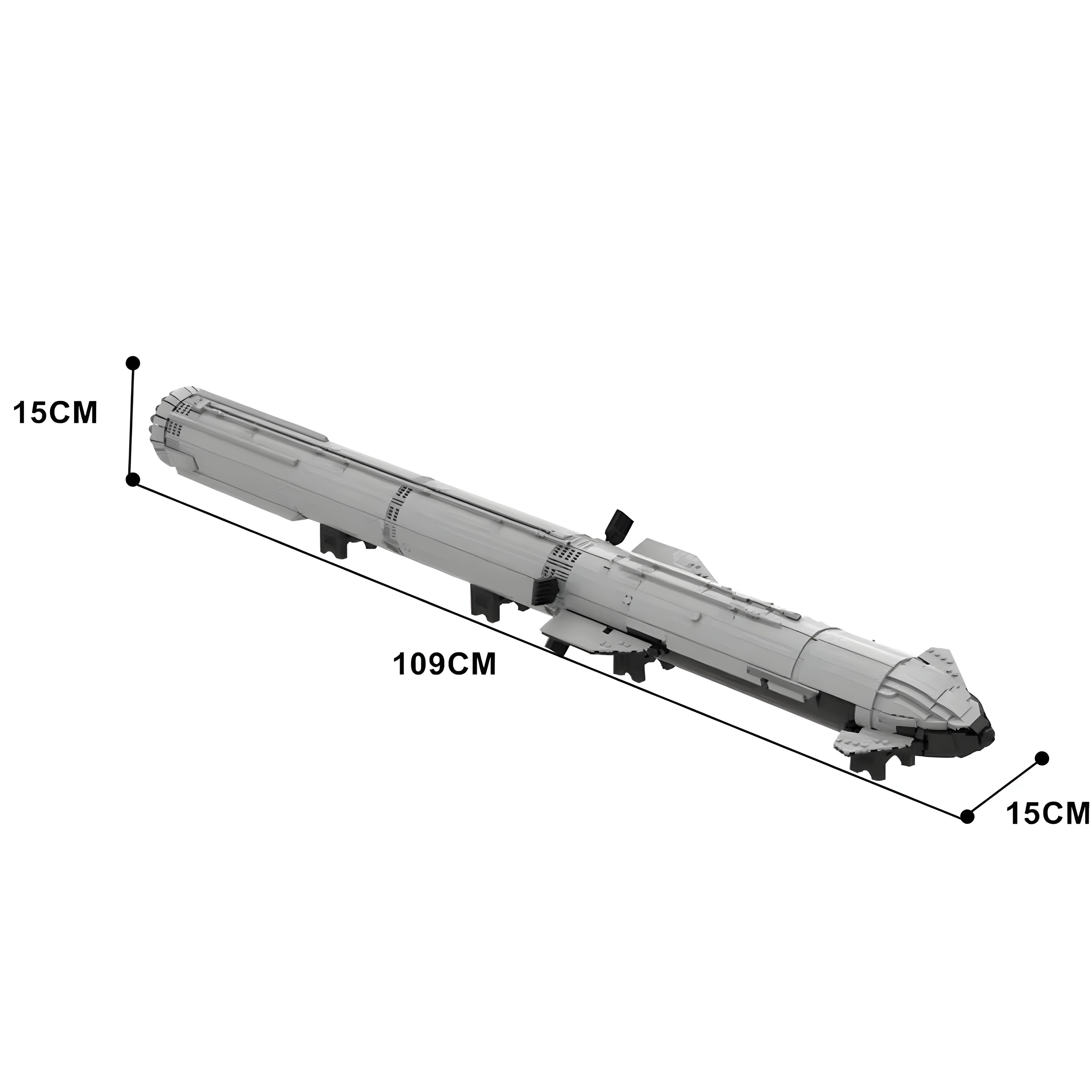 S24/B7 109CM STARSHIP & SUPER HEAVY | 3186PCS