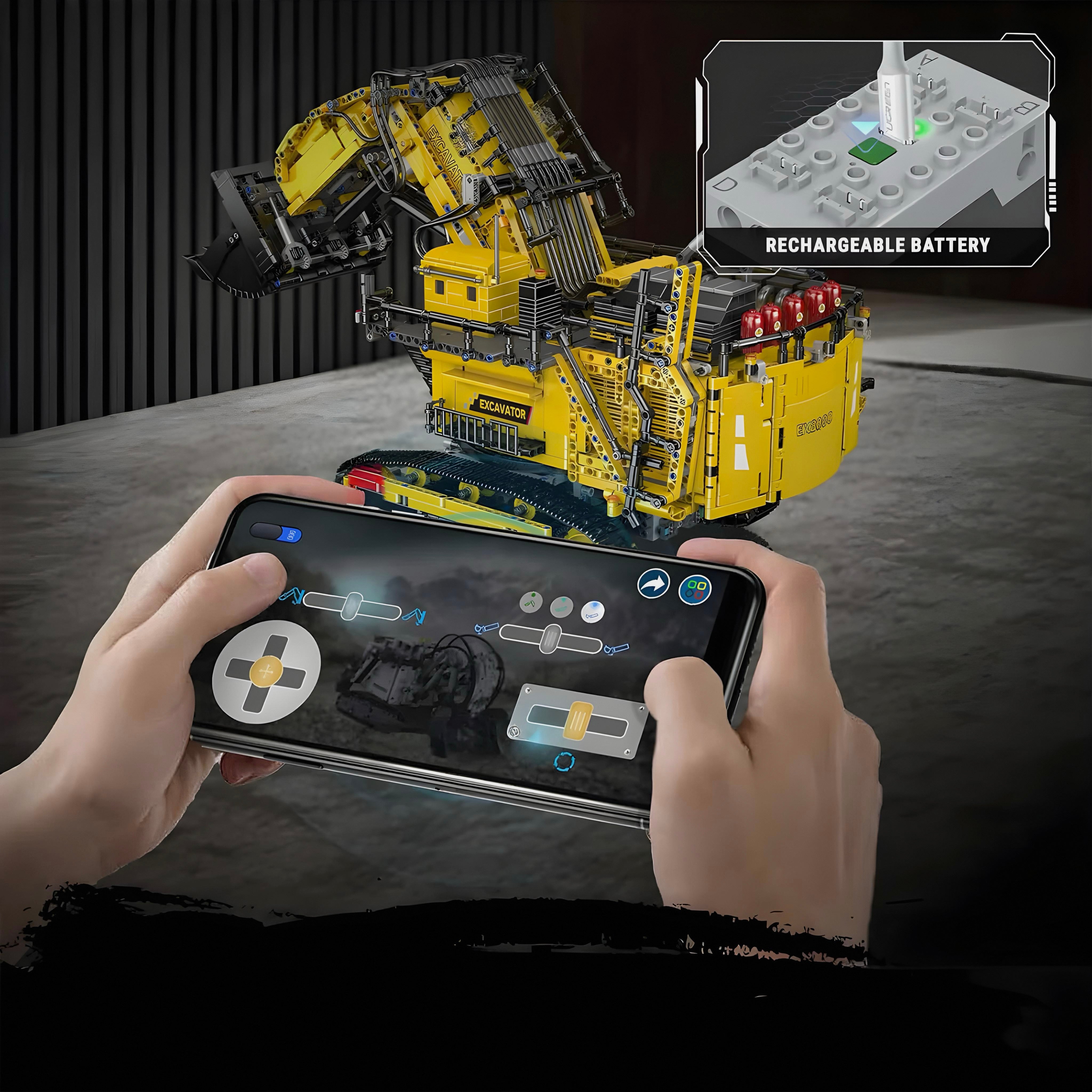 REMOTE CONTROLLED HEAVY DUTY EXCAVATOR | 4768PCS