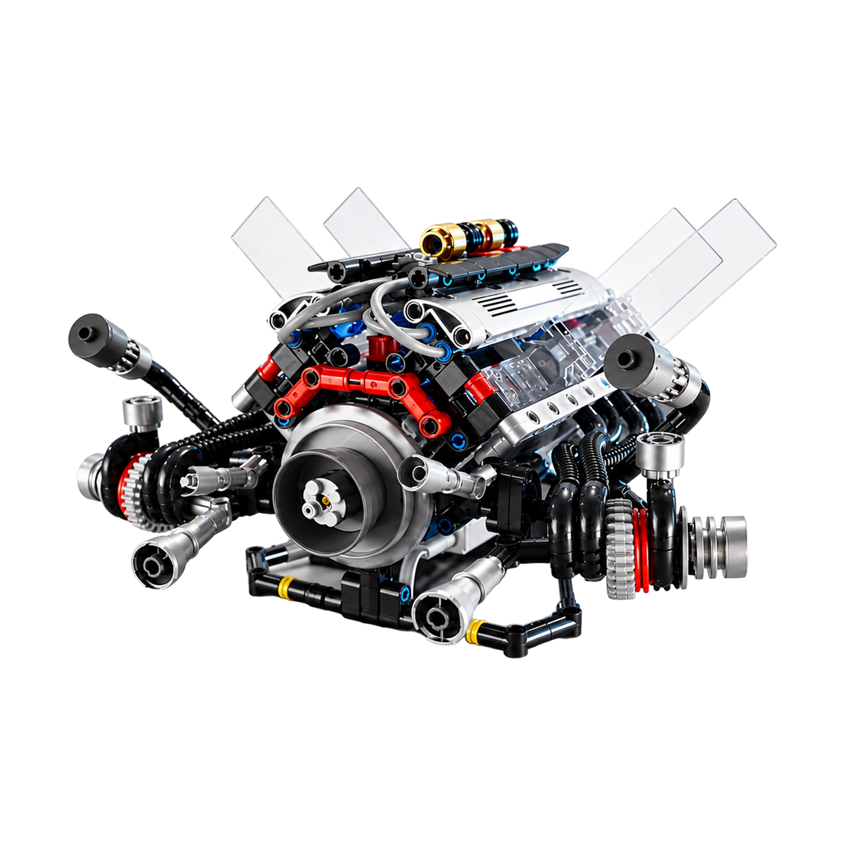 A Grand Prix V10 in electroplated chrome
